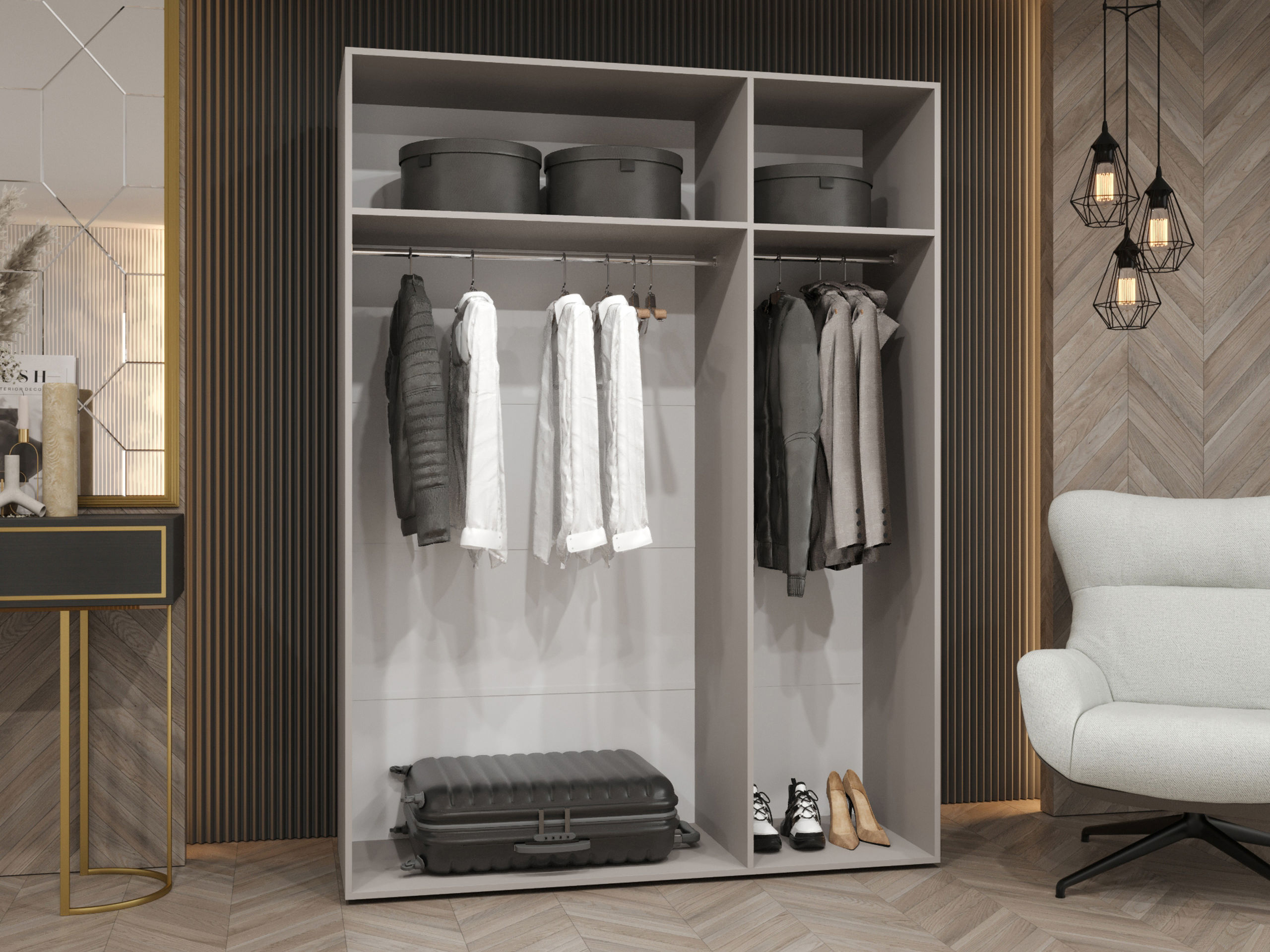Wardrobe Hartford 609 (White)