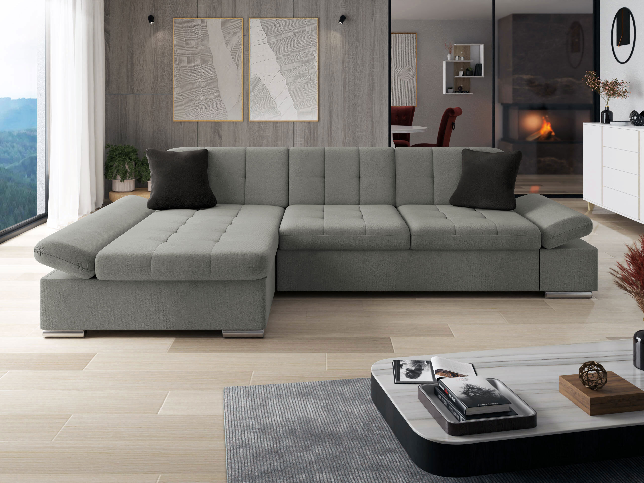 Corner sofa Comfivo Serenitas (Polo 894 + Polo 897)