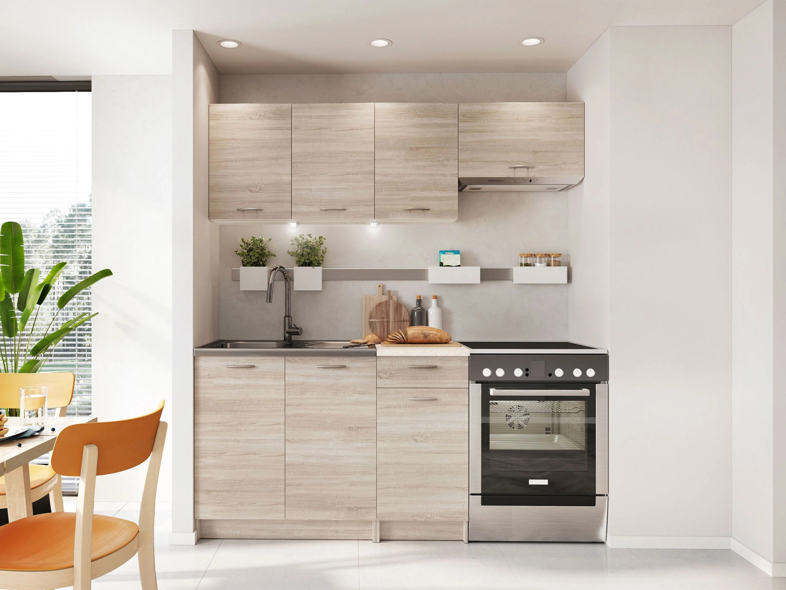 Kitchen set Ota (Sonoma oak + Beige)
