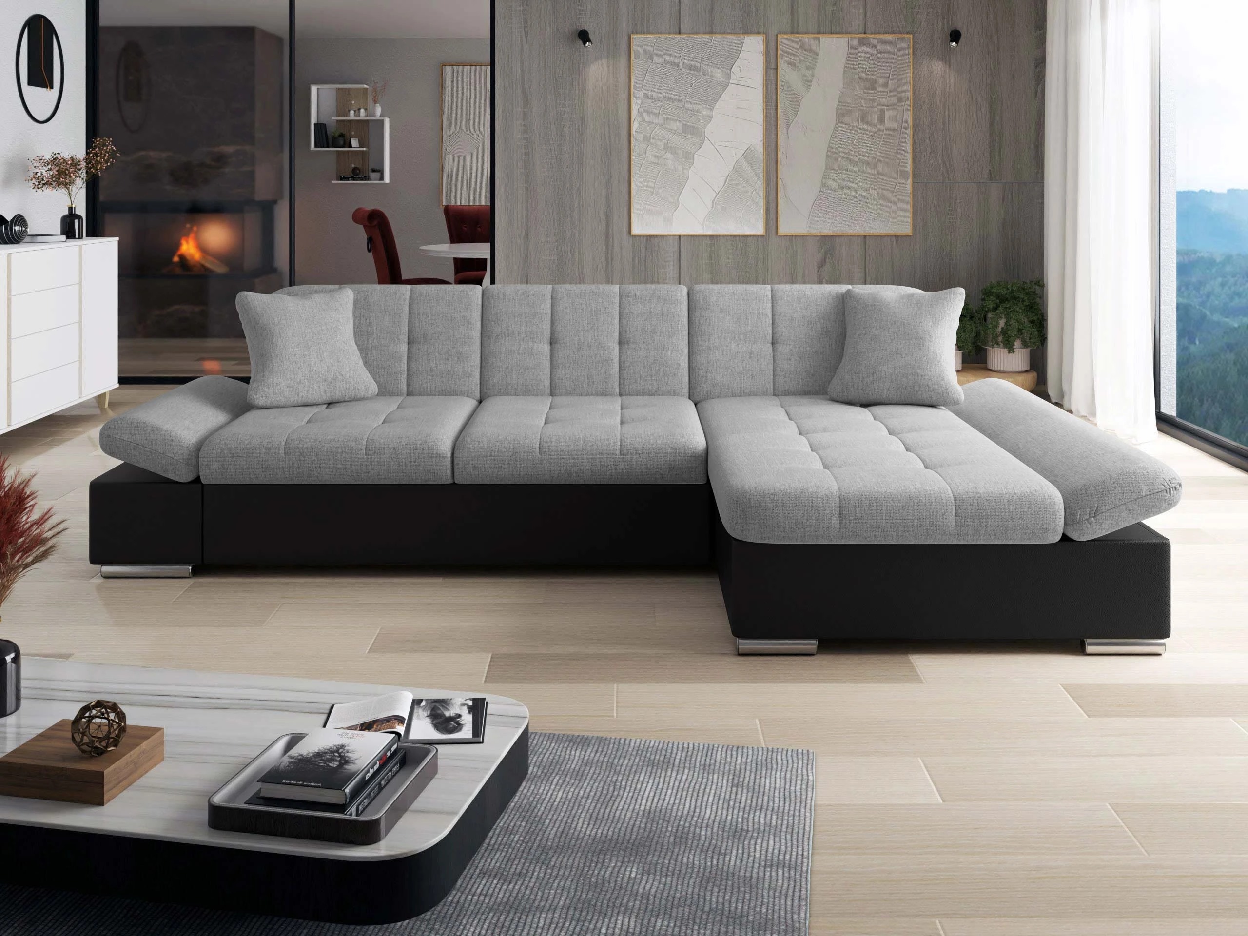 Corner sofa Comfivo Sanitas I (Soft 011 + Soul 17)