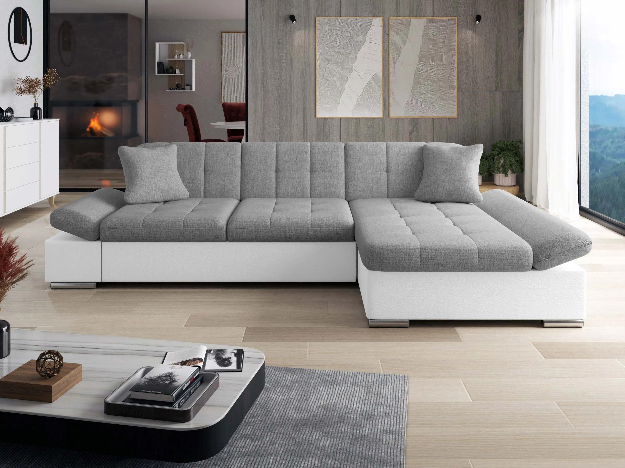 Corner sofa Comfivo Sanitas I (Soft 017 + Soul 17)