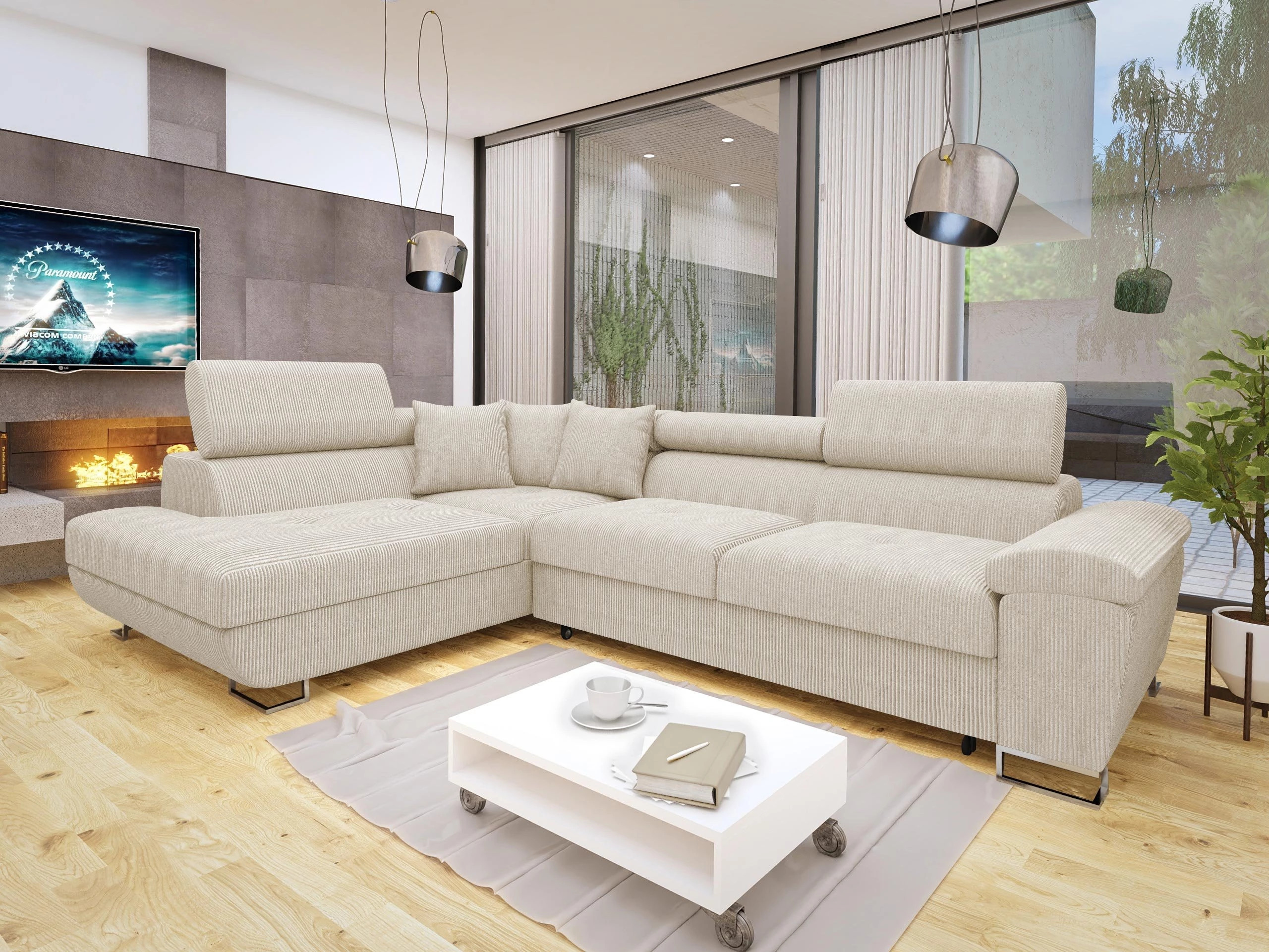 Corner sofa Comfivo Ruta I (Poso 100)