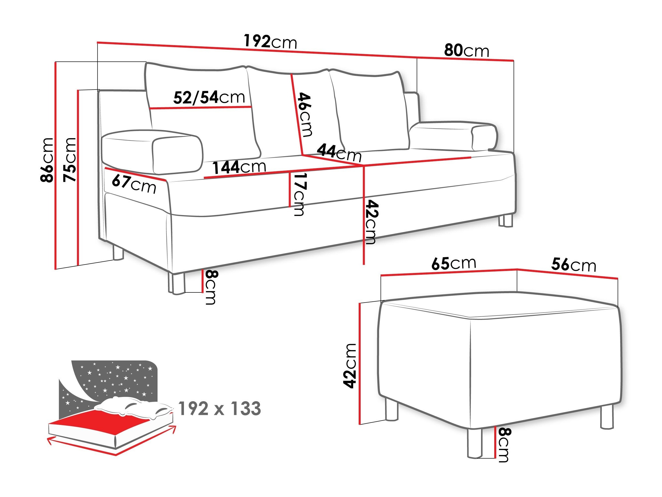 Upholstered furniture set Comfivo Artes (Lawa 05)