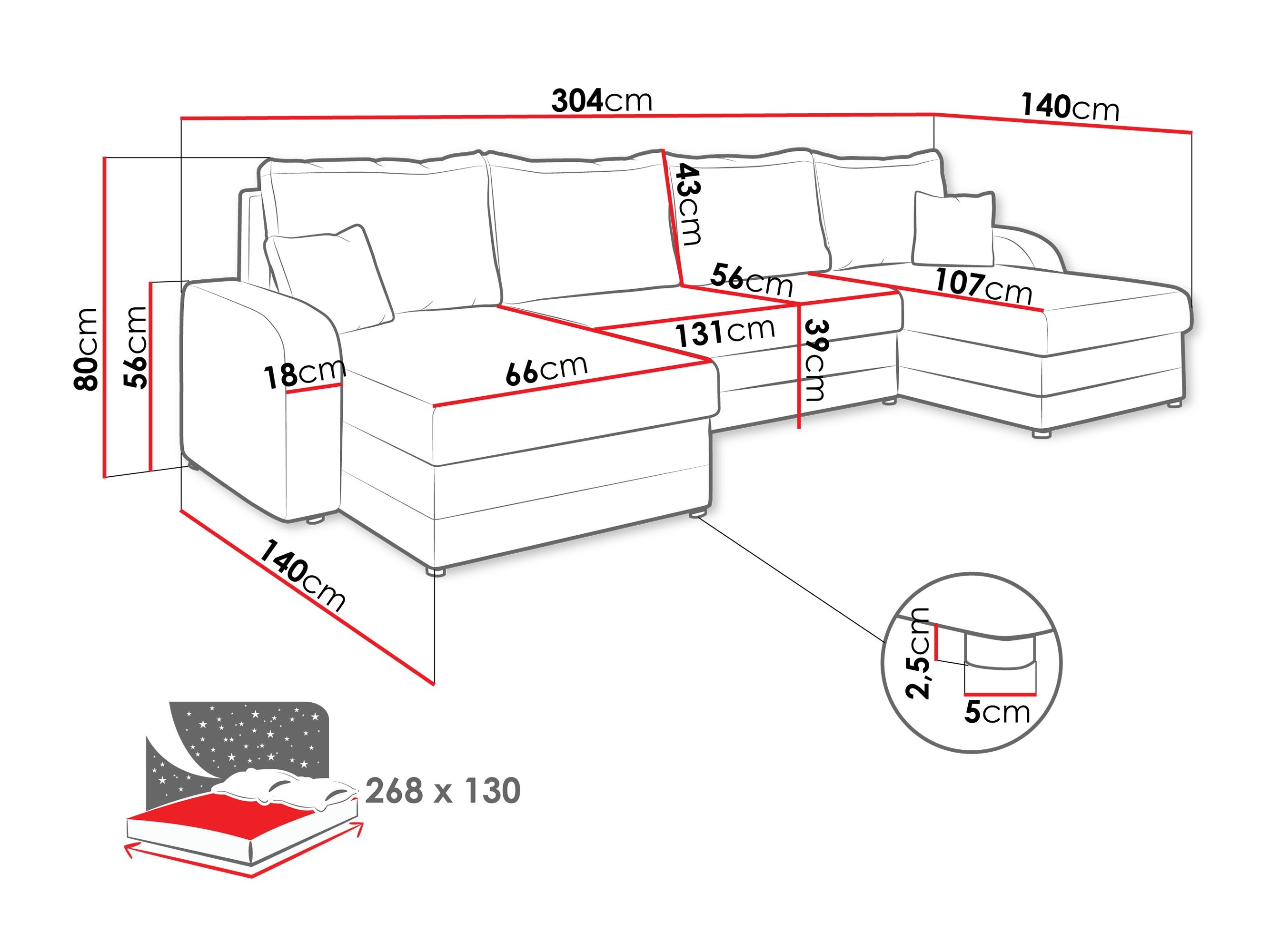 Corner sofa Comfivo Melissa II (Poso 135)