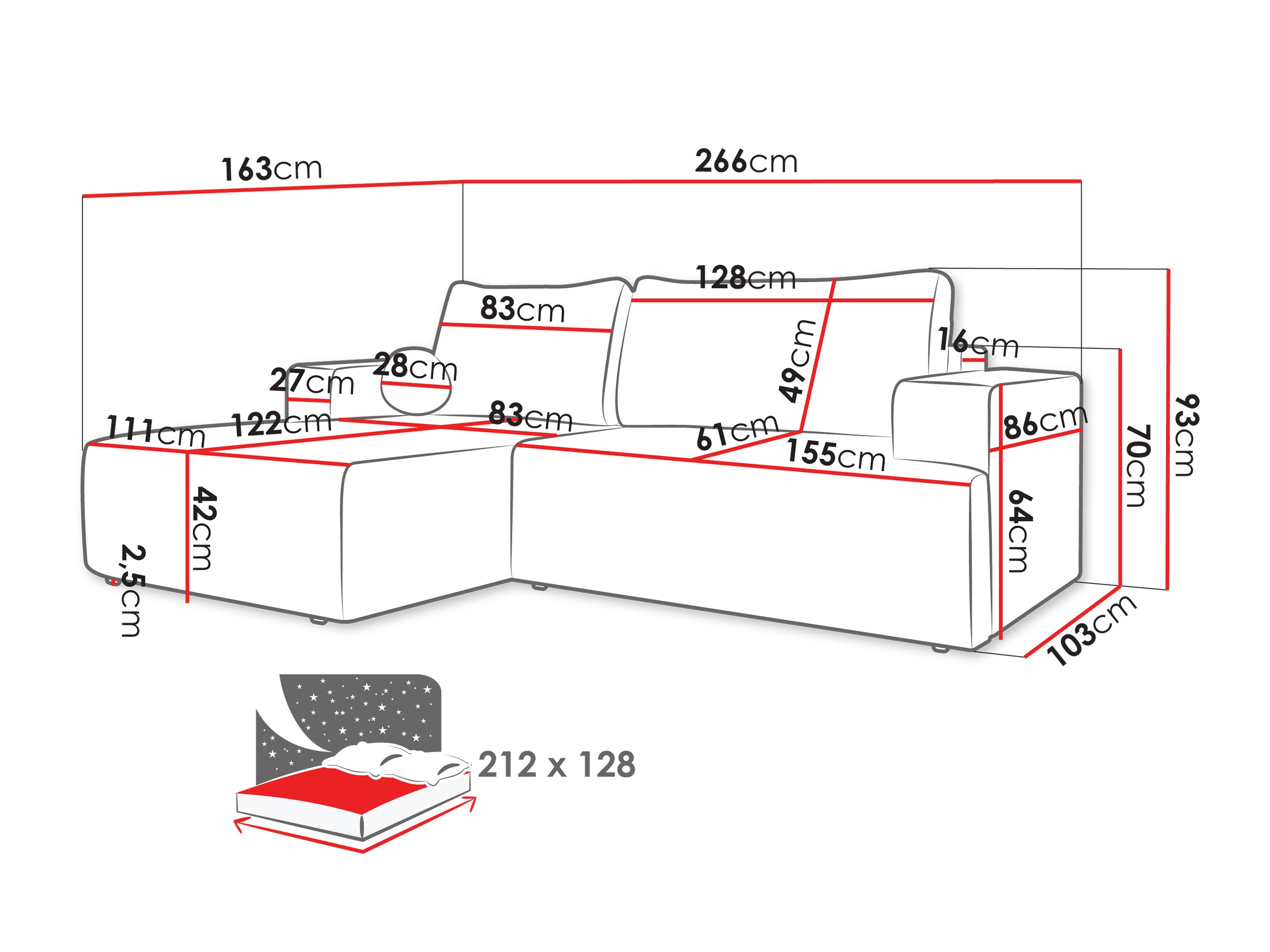 Corner sofa Comfivo Societas (Poso 100)