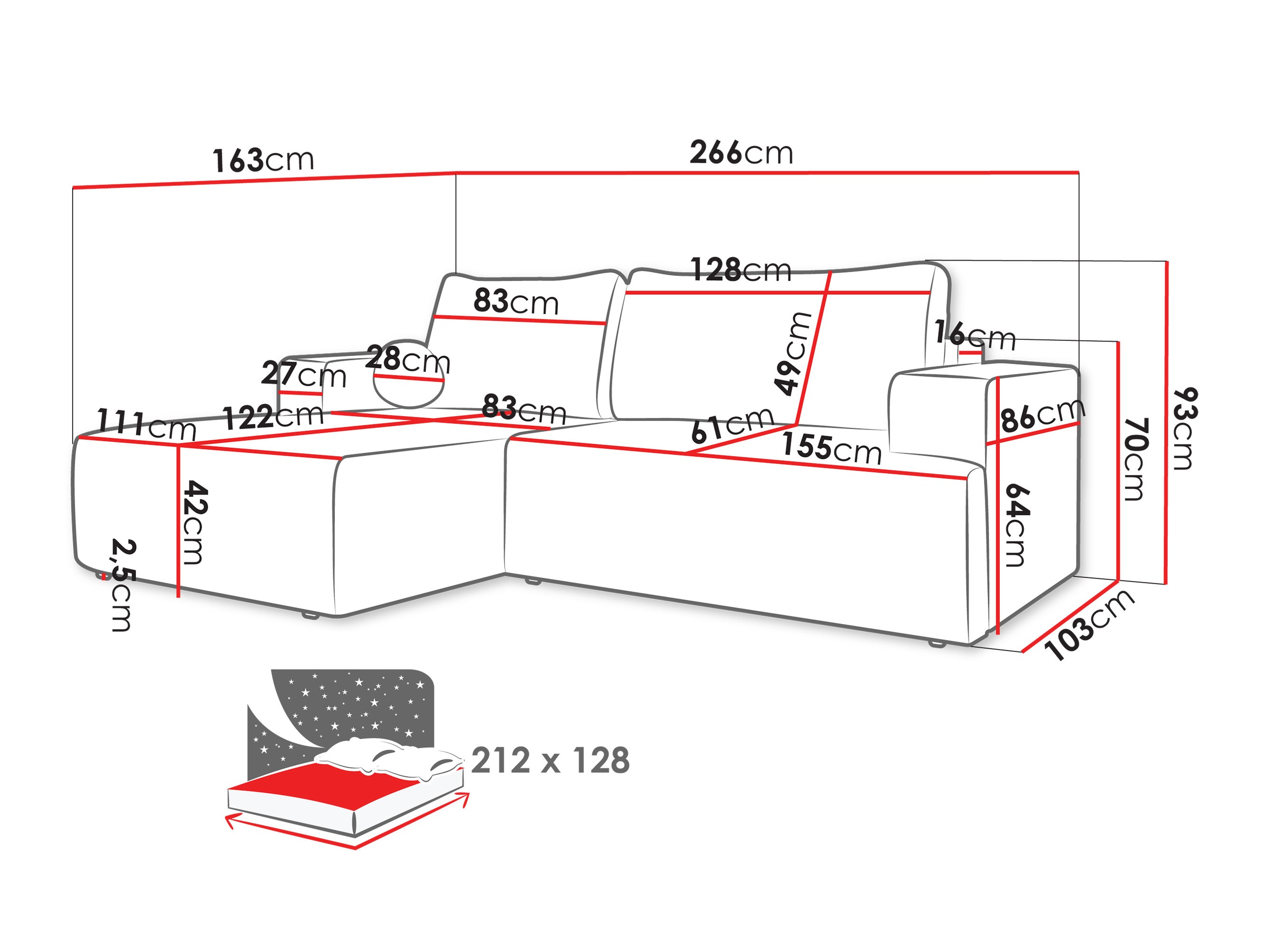 Corner sofa Comfivo Societas (Poso 110)