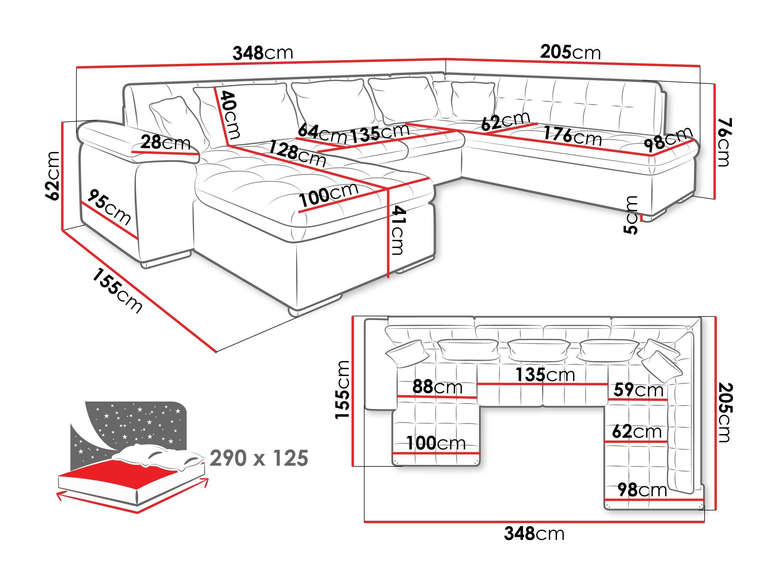 Corner sofa Comfivo Gemma II (Right)