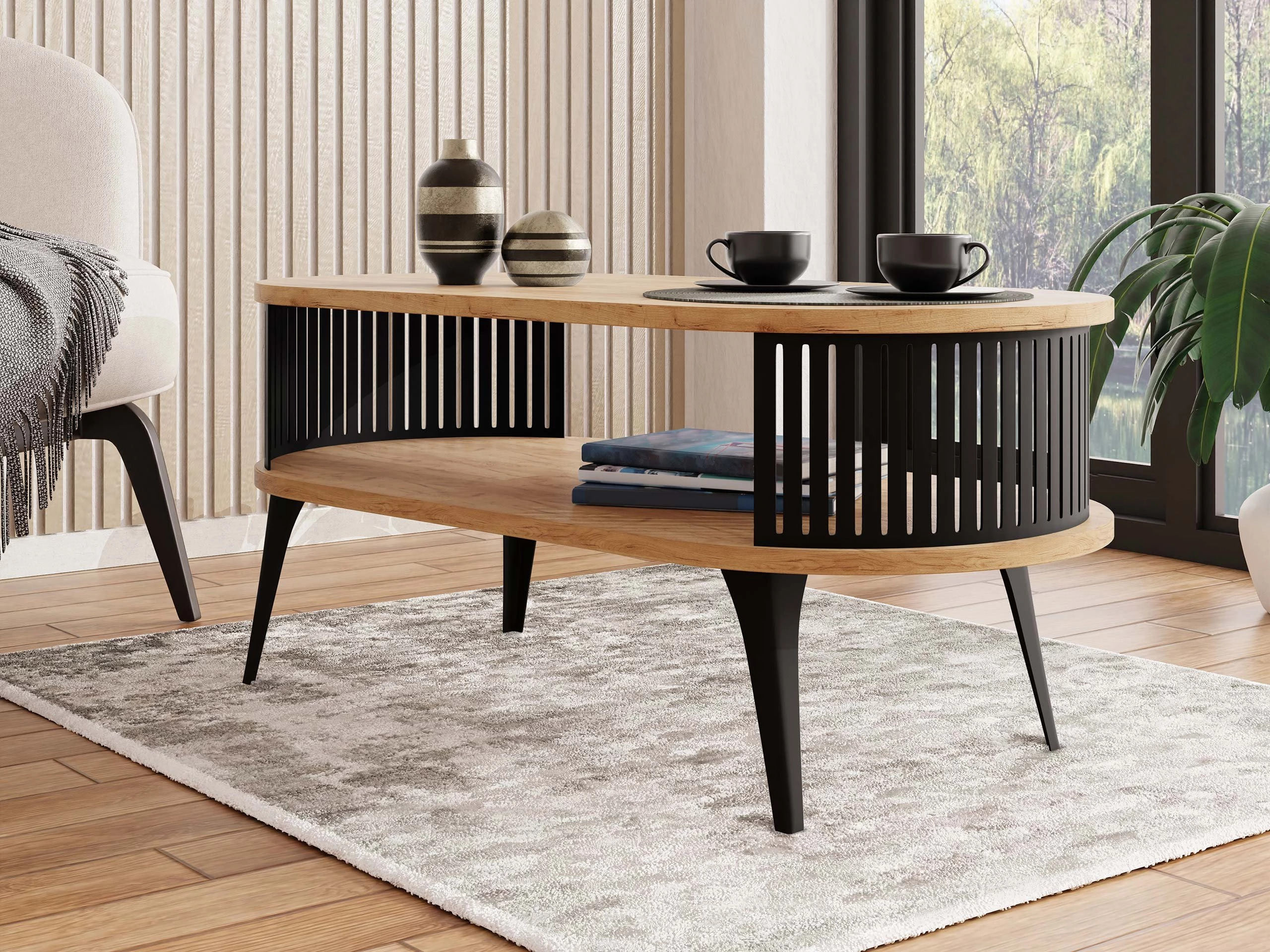 Coffee table Vitum III (Craft golden oak)