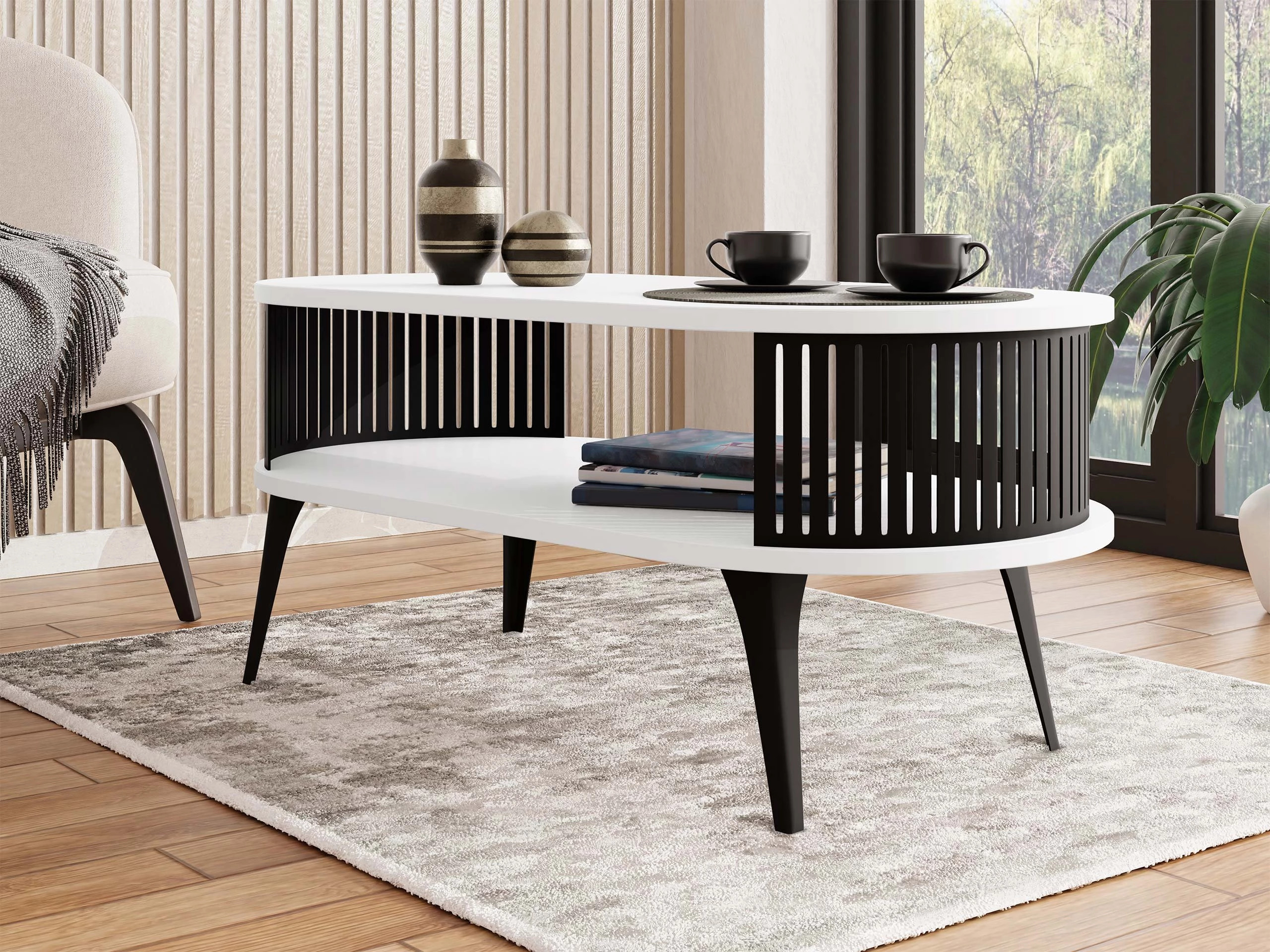 Coffee table Vitum III (White)