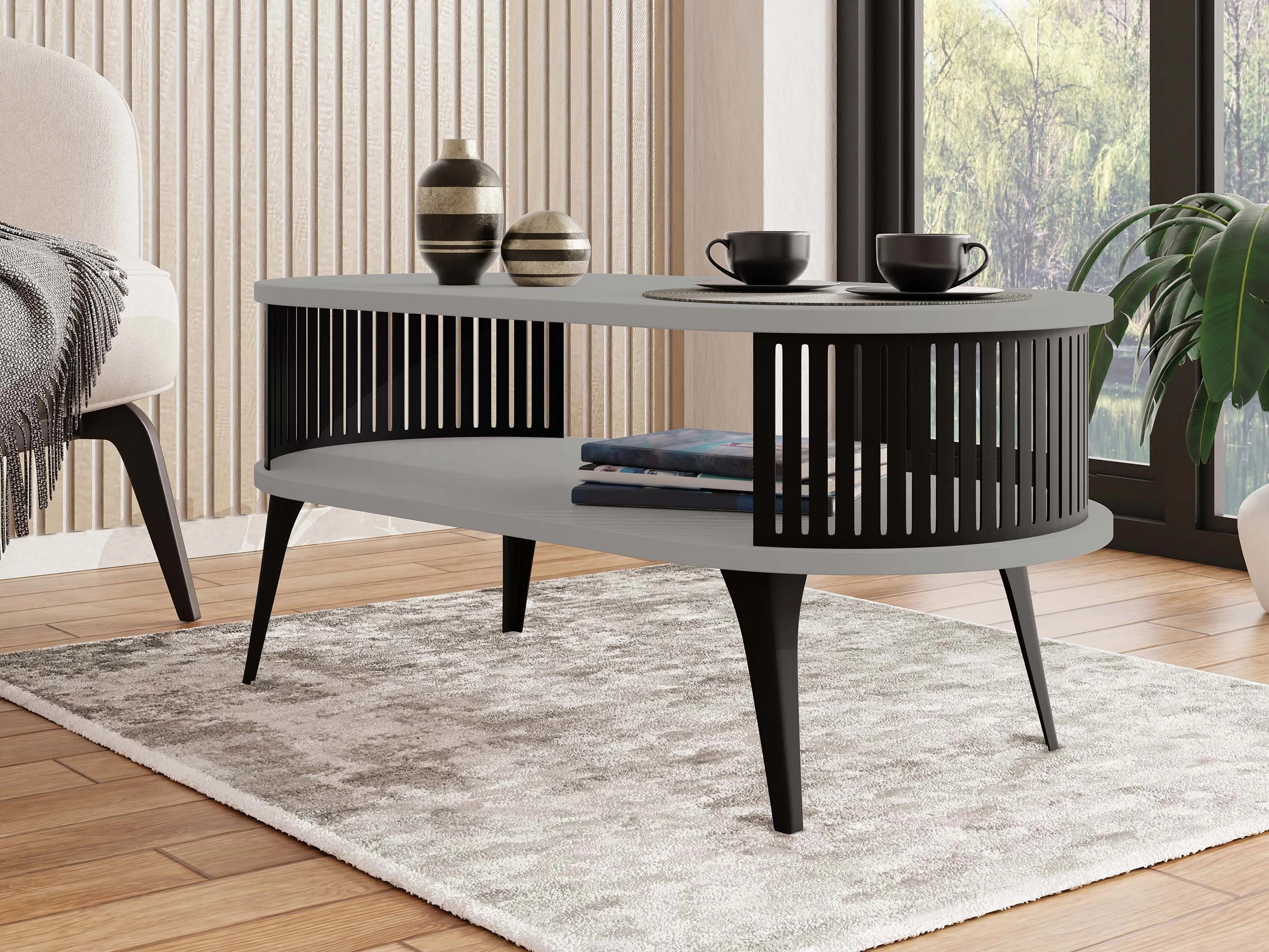 Coffee table Vitum III (Graphite)