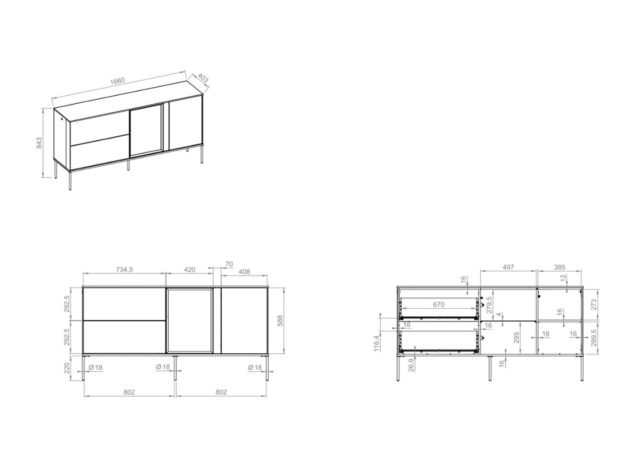 Chest of drawers Belfelu 101