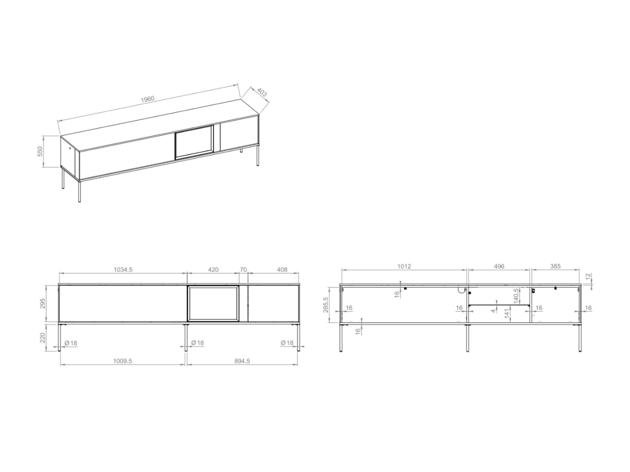 TV stand Belfelu 102