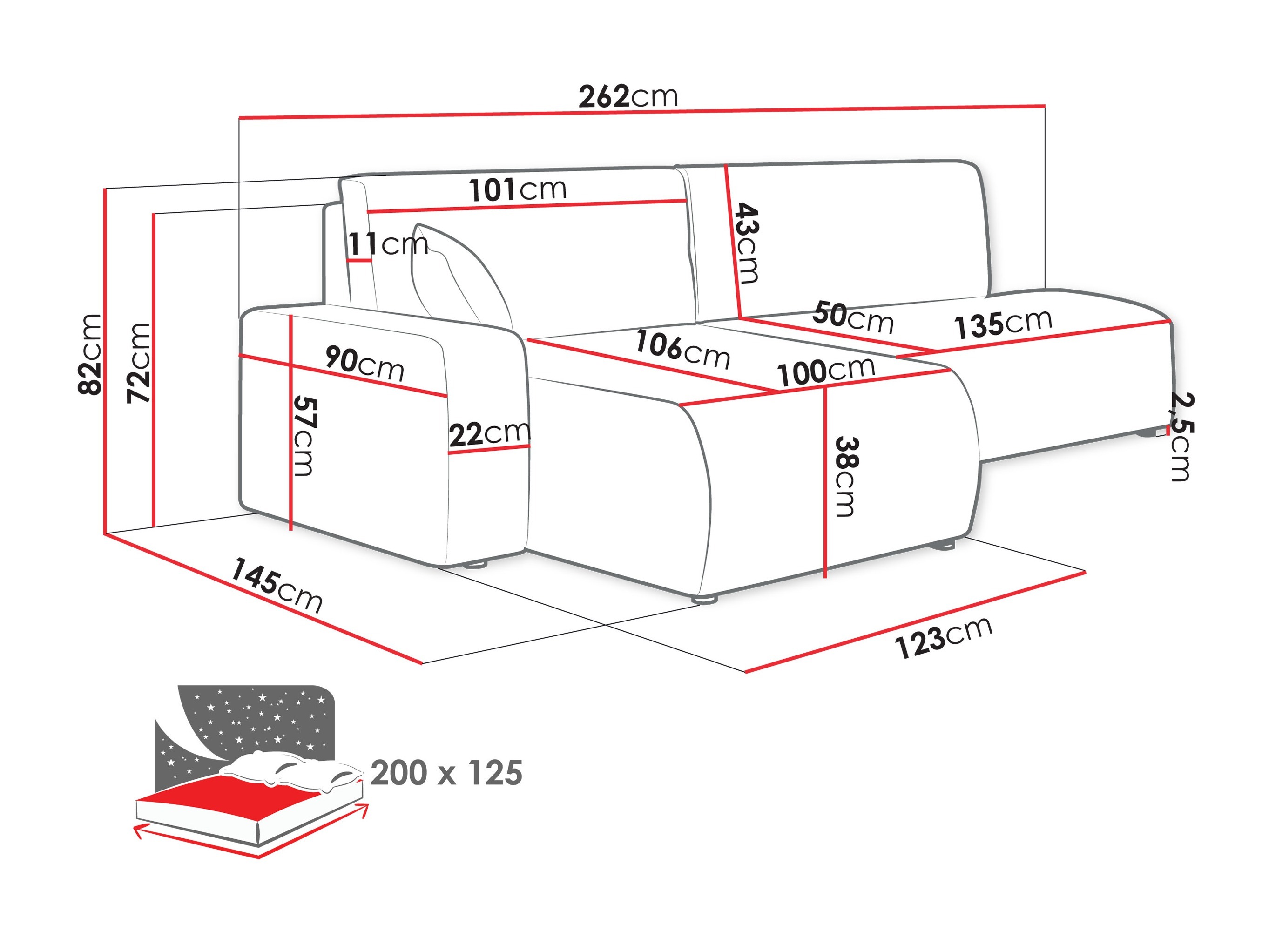 Corner sofa Doctral (Poso 02)