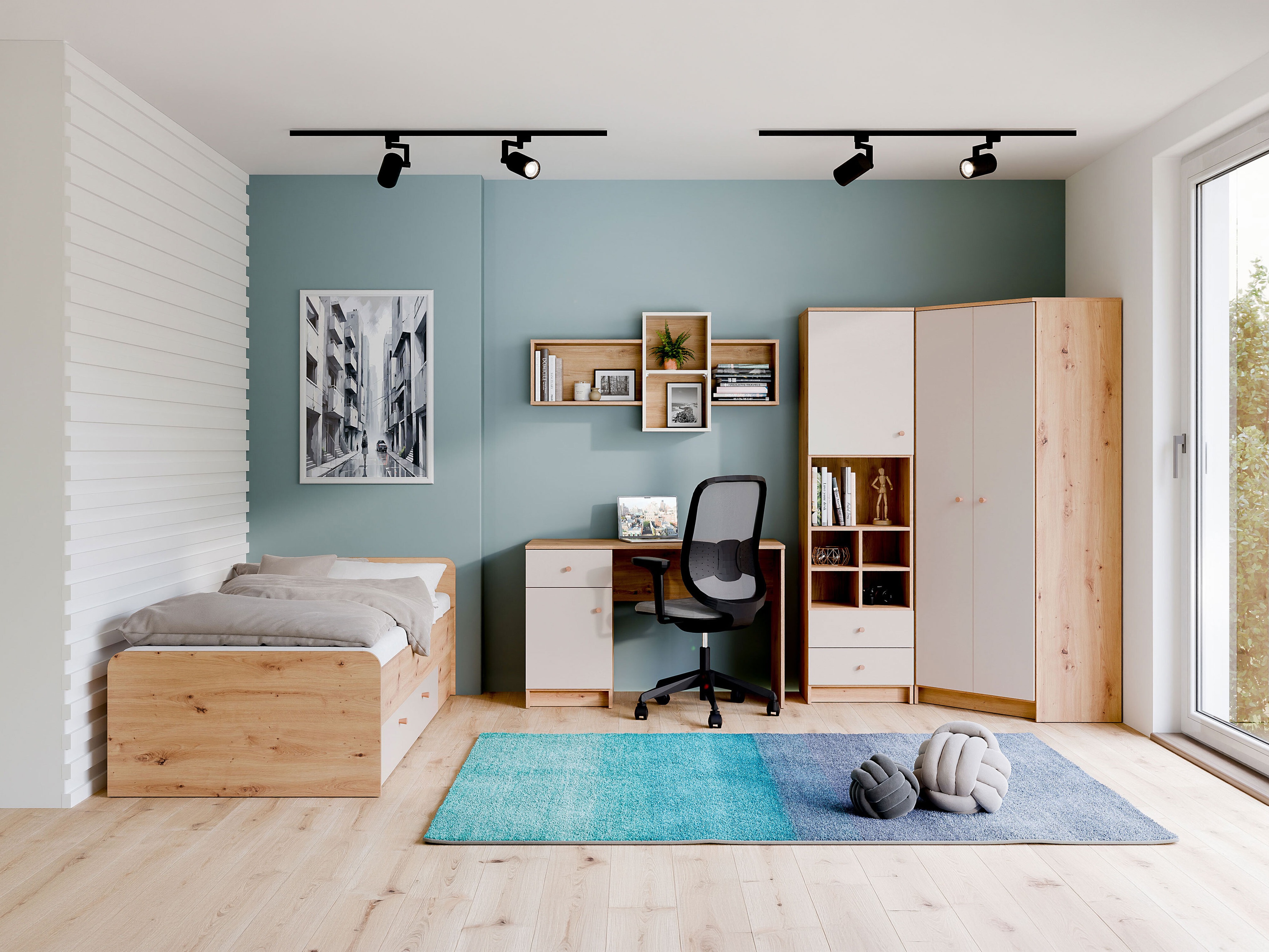Corner wardrobe Morsevi 105
