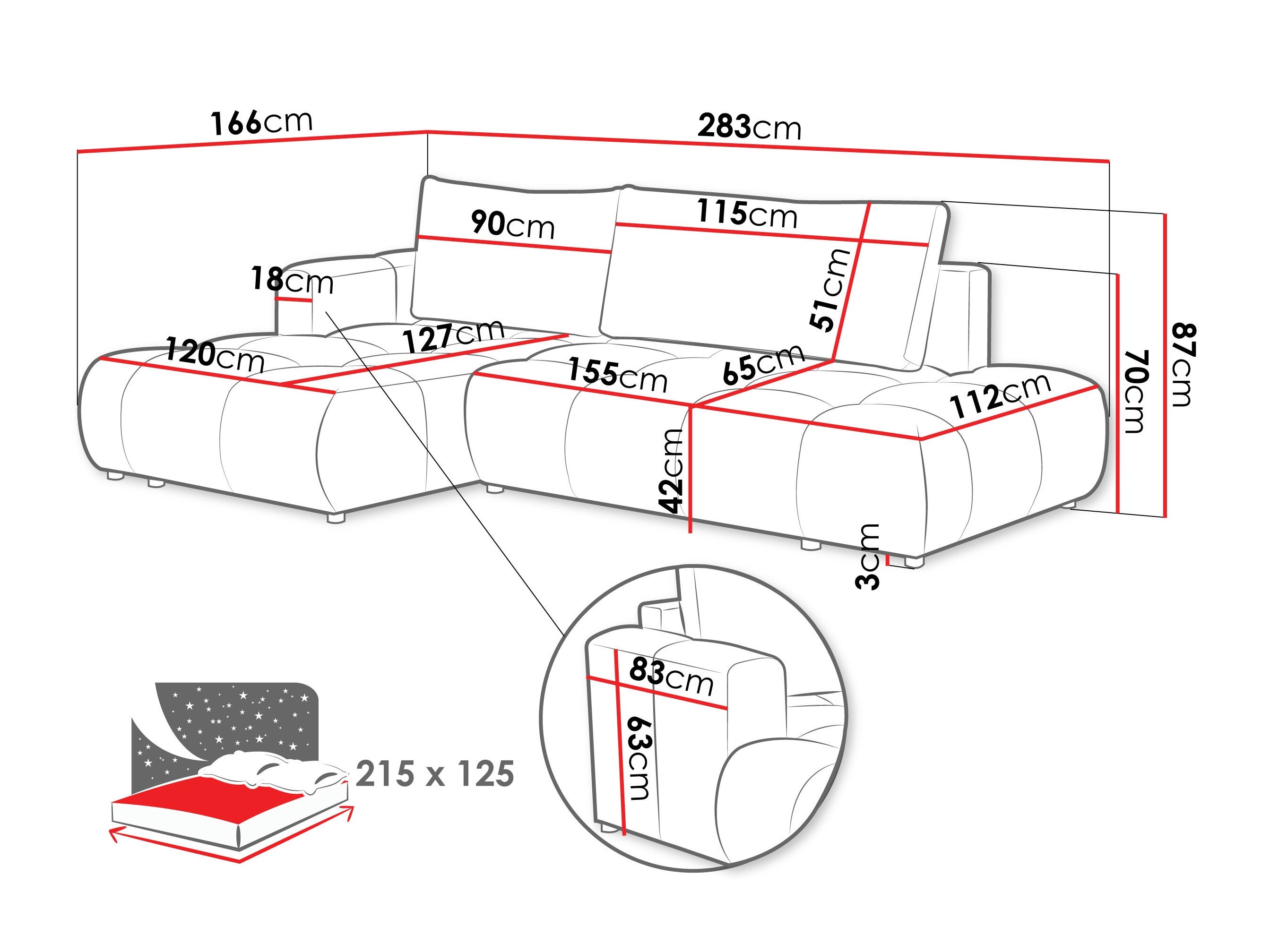 Corner sofa Oletudo (Velo 627)
