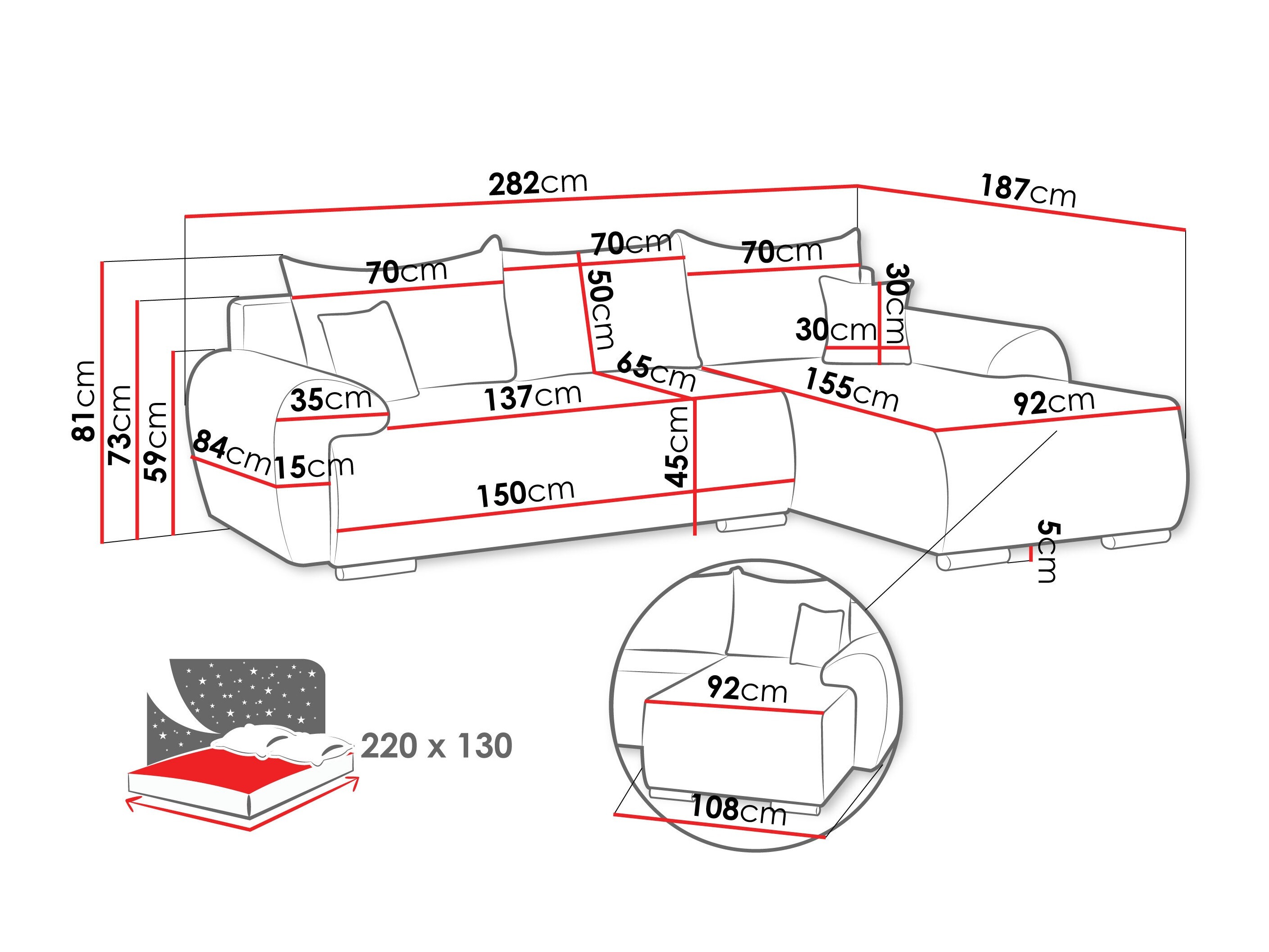 Corner sofa Camden 110 (Ambience 03)