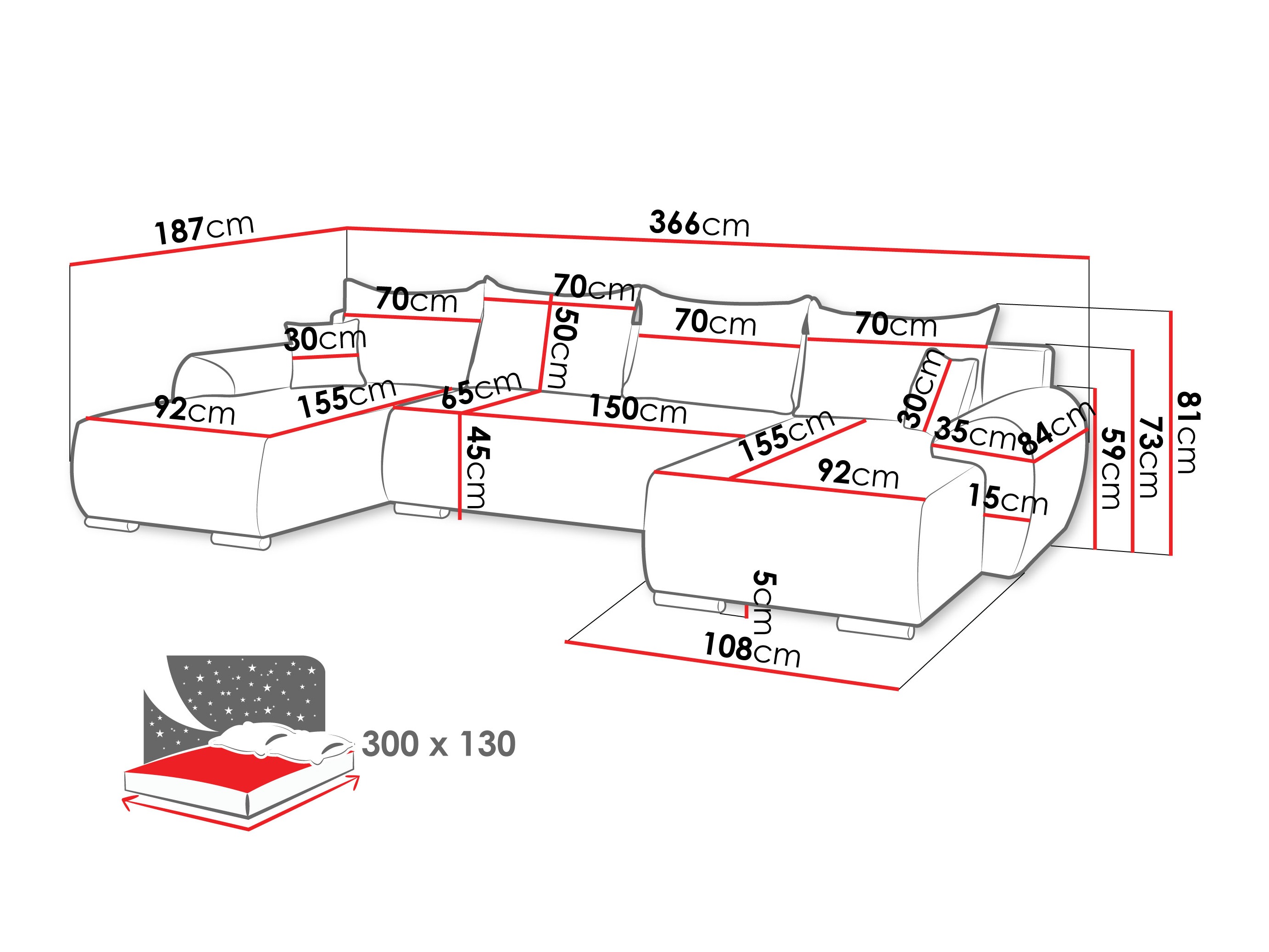 Corner sofa Camden 111 (Ambience 04)