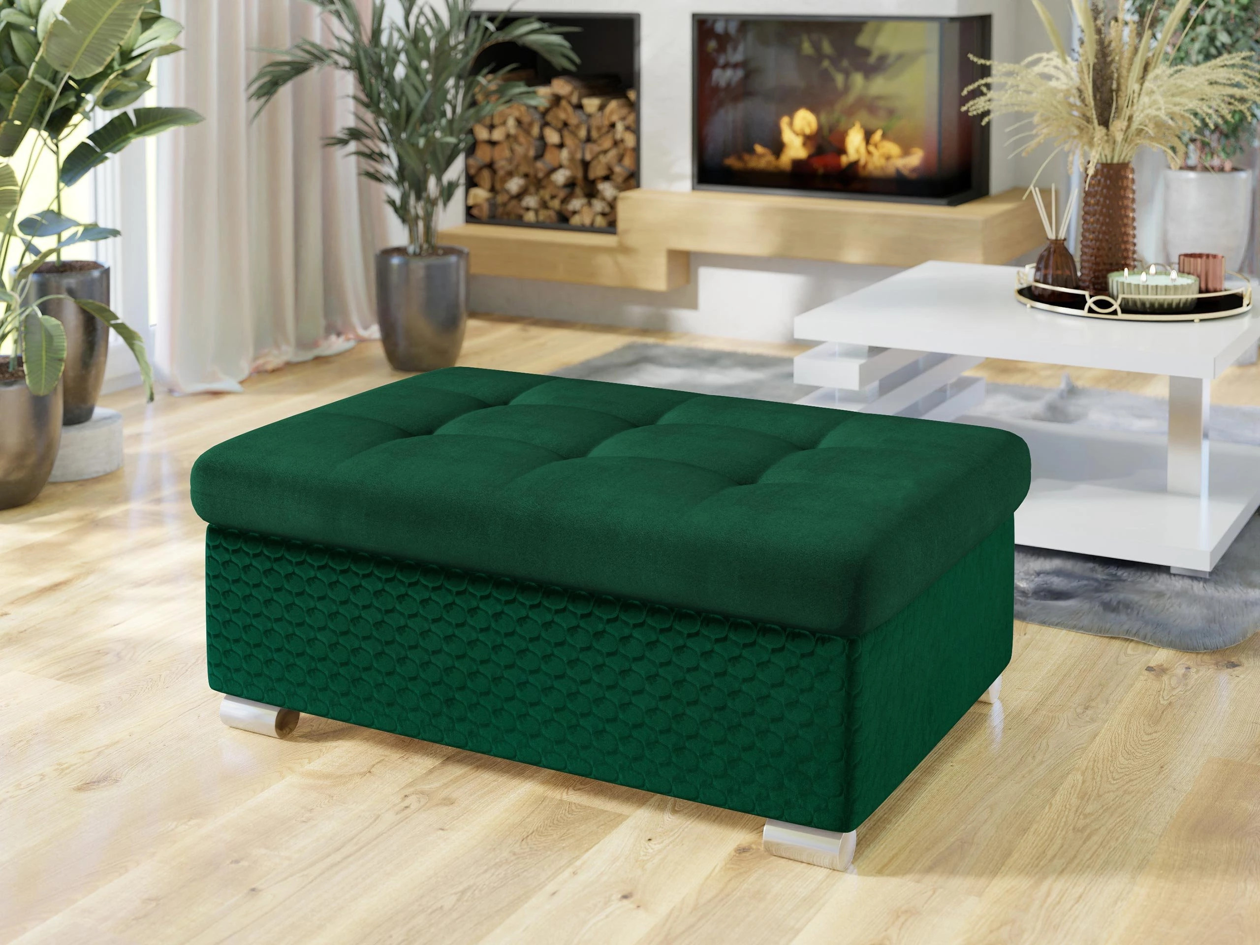 Upholstered bench Comfivo Gemma I (Magic Velvet 2225-151 + Venus Velvet 2941)