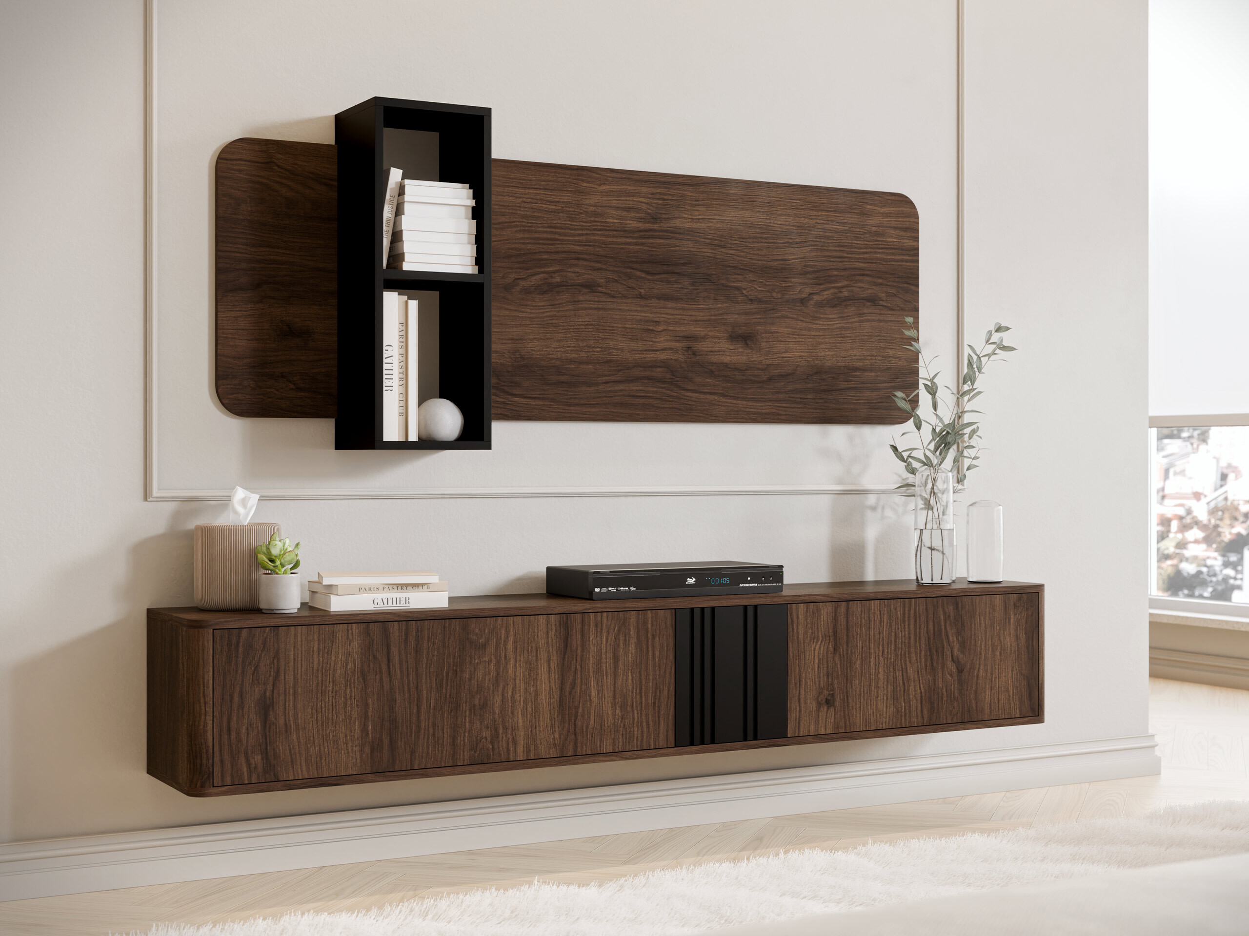 Wall shelf Oratio (Walnut)