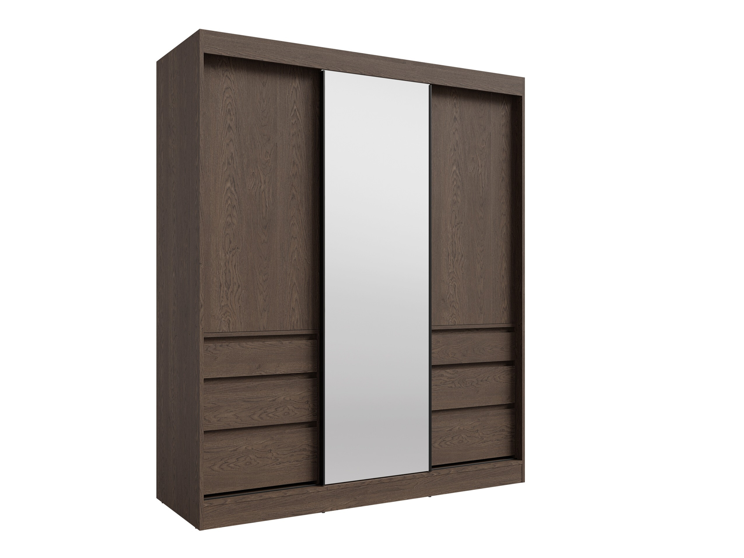 Wardrobe Toledo 120 (Dark oak)