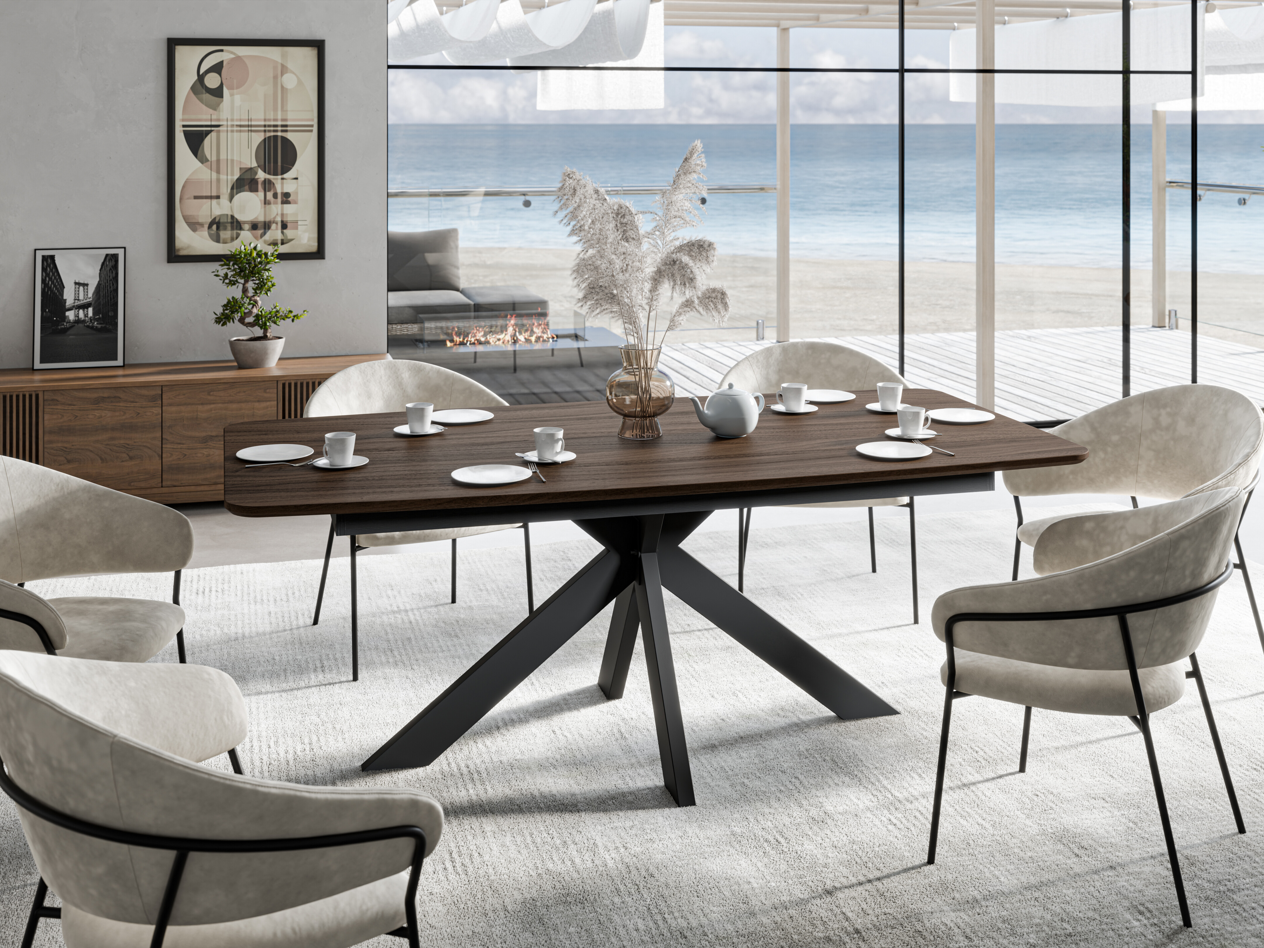 Table Ogden 176 (Walnut)
