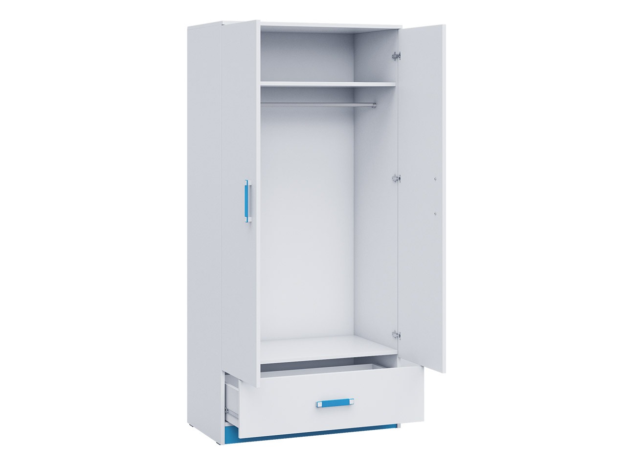 Children's room set Sorviru 107 (White + Turquoise)