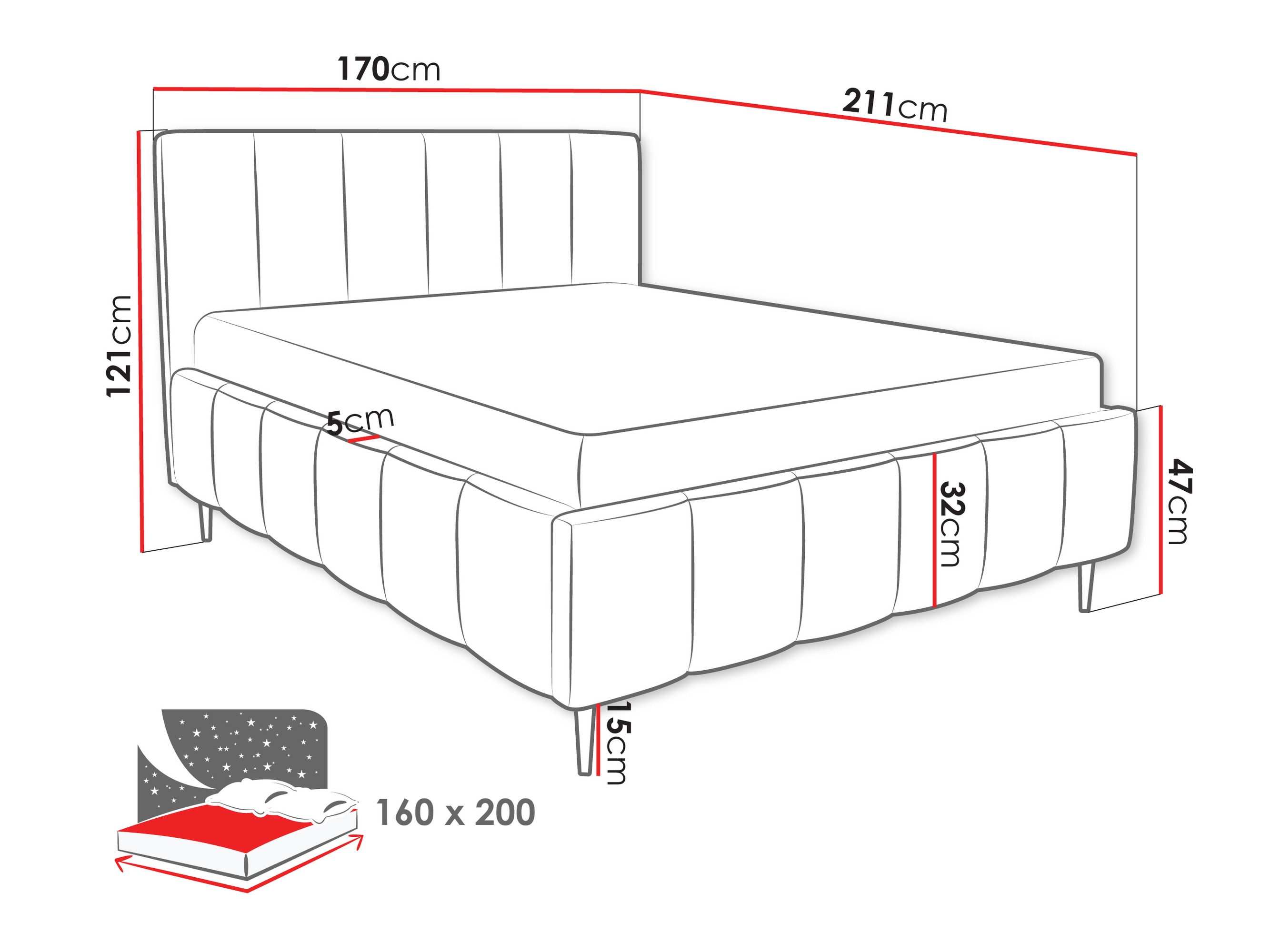 Bed Linis I (Lambi 11)