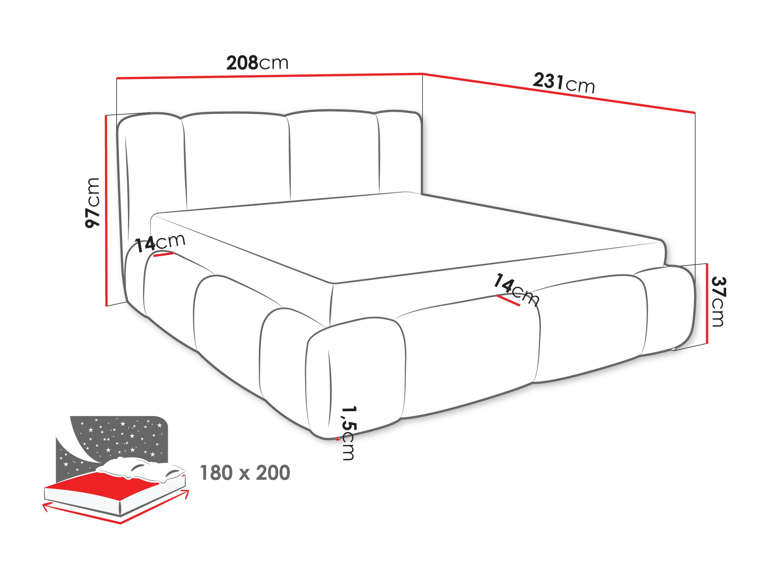 Bed Margaris (Lambi 03)