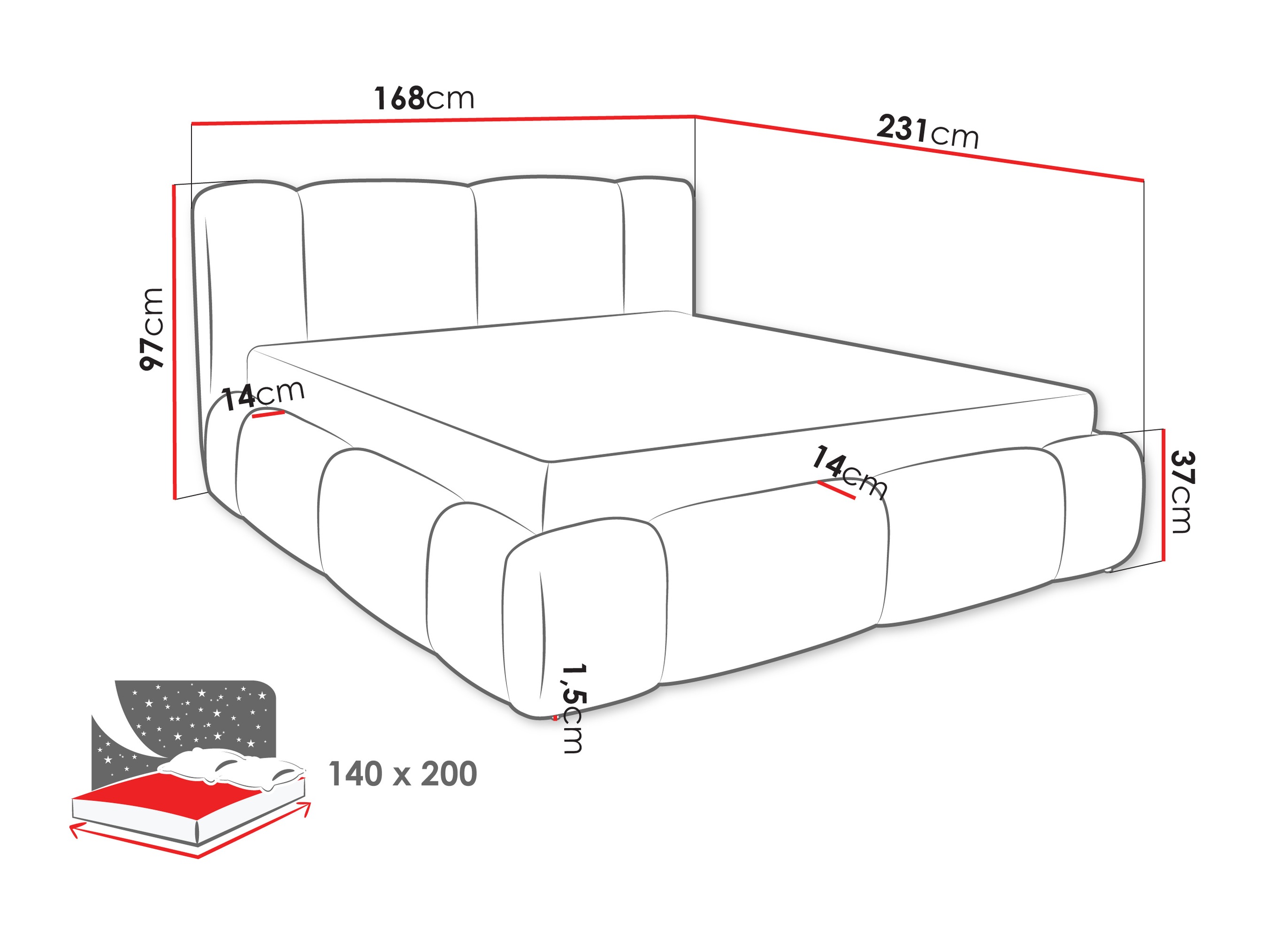 Bed Margaris (Lambi 03)