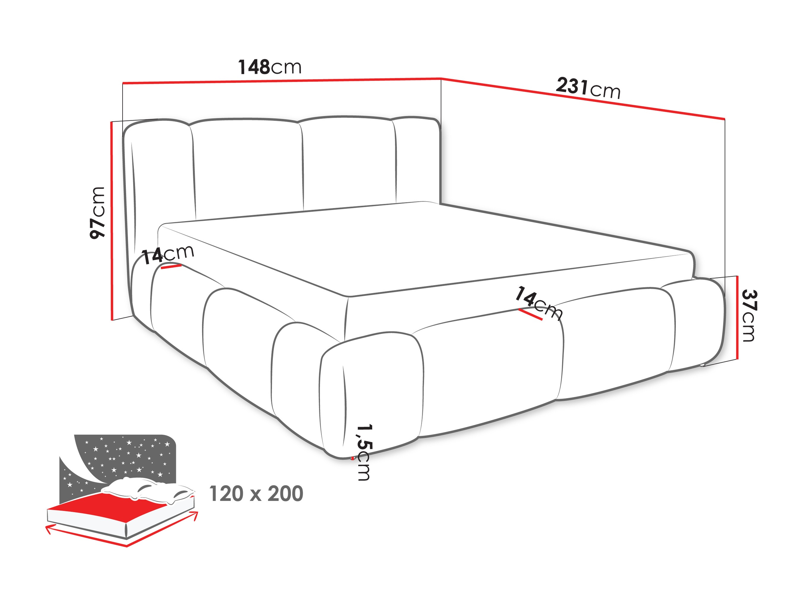 Bed Margaris (Lambi 03)
