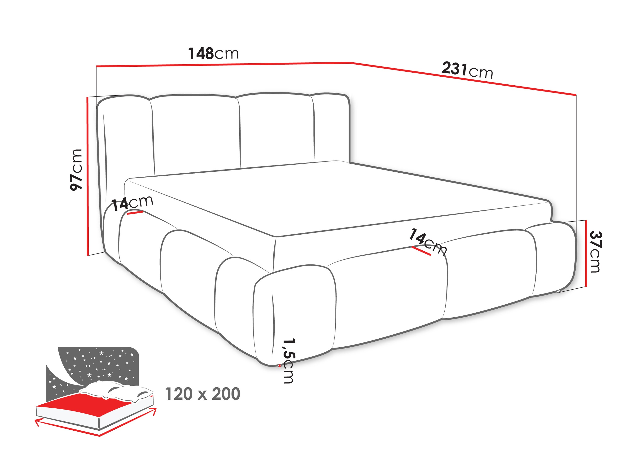 Bed Margaris (Lambi 06)