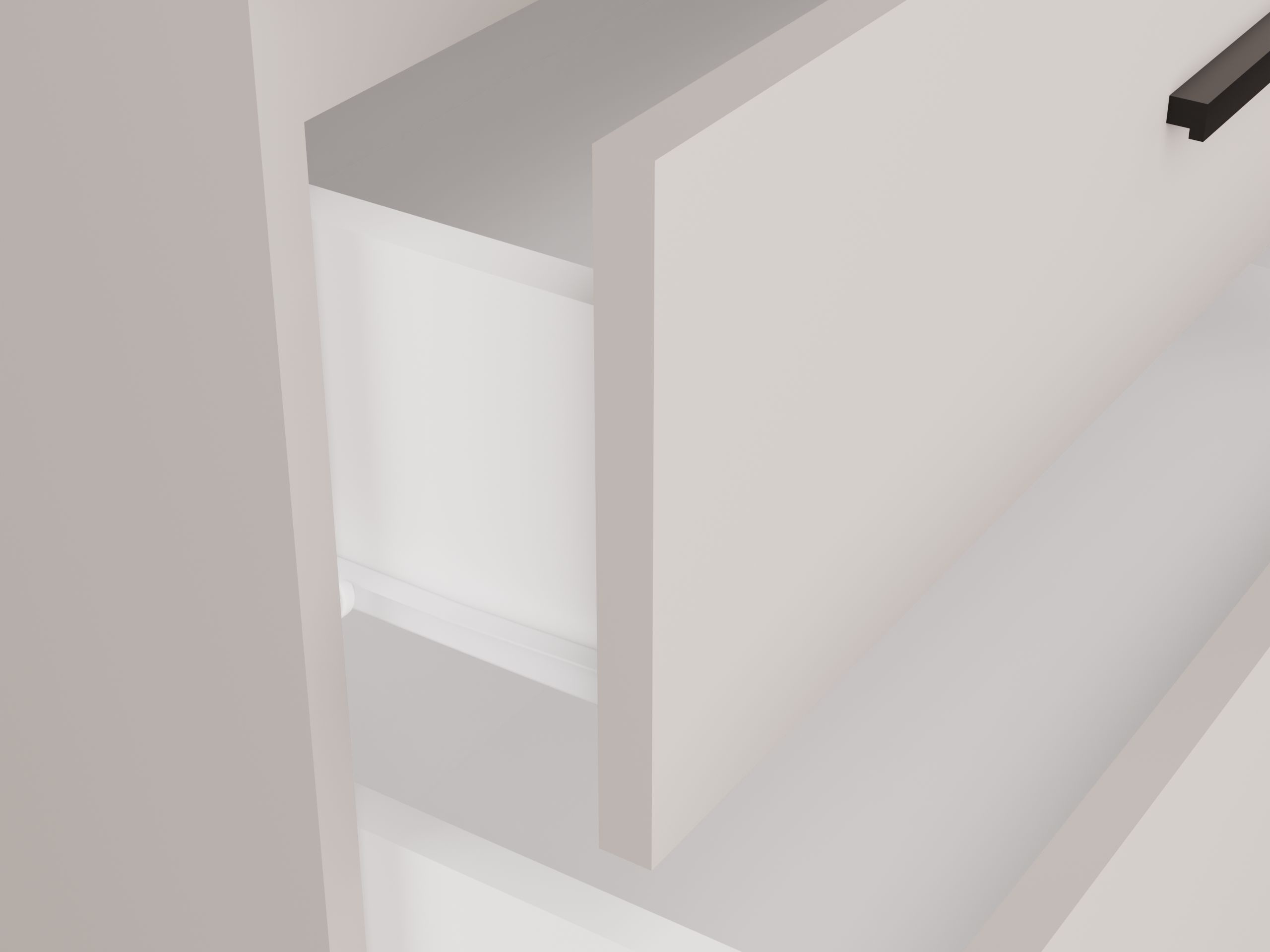 Wall-mounted bathroom cabinet for washbasin Nolmaru 112 (Cashmere)