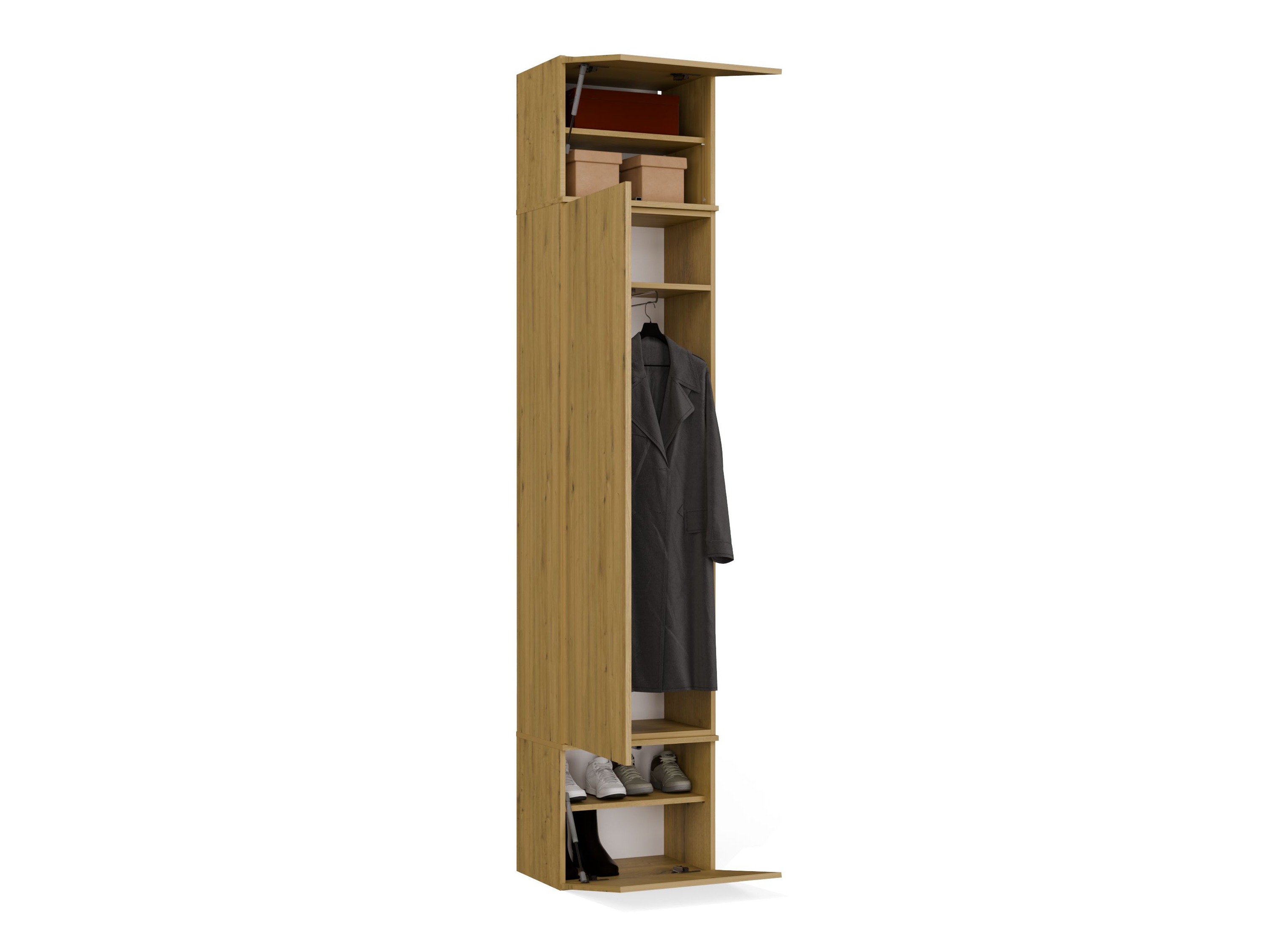 Wardrobe Domtori 105 (Artisan oak)