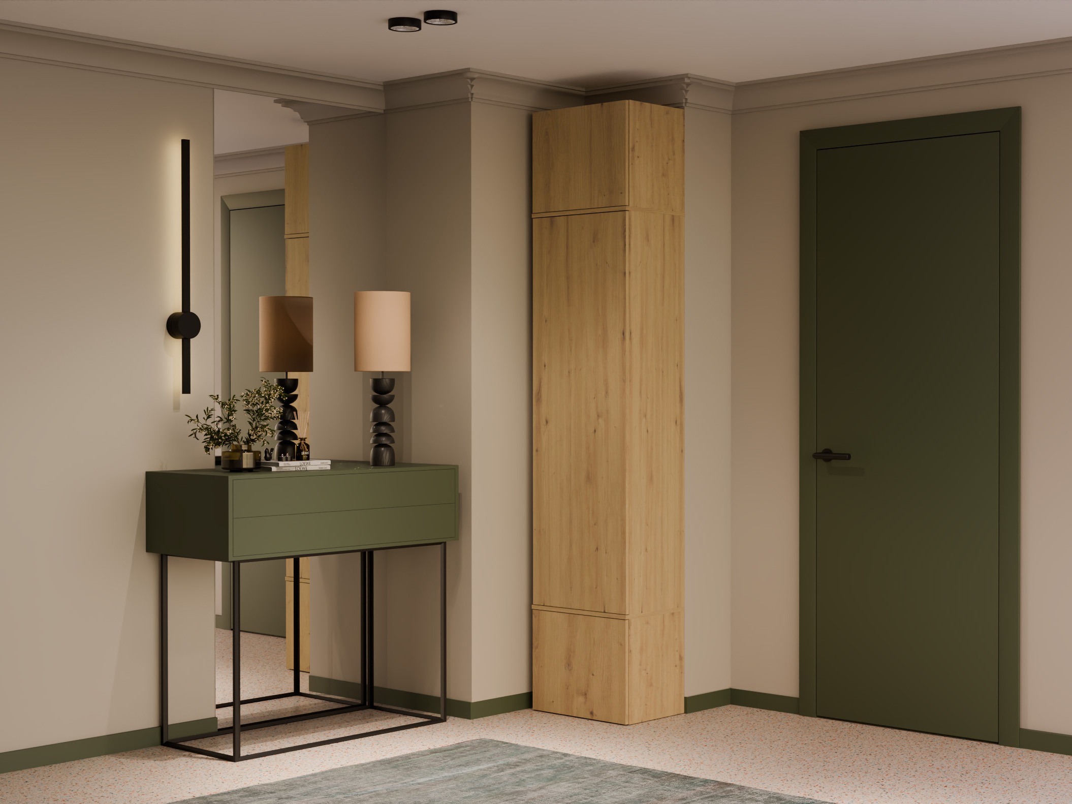 Wardrobe Domtori 105 (Artisan oak)