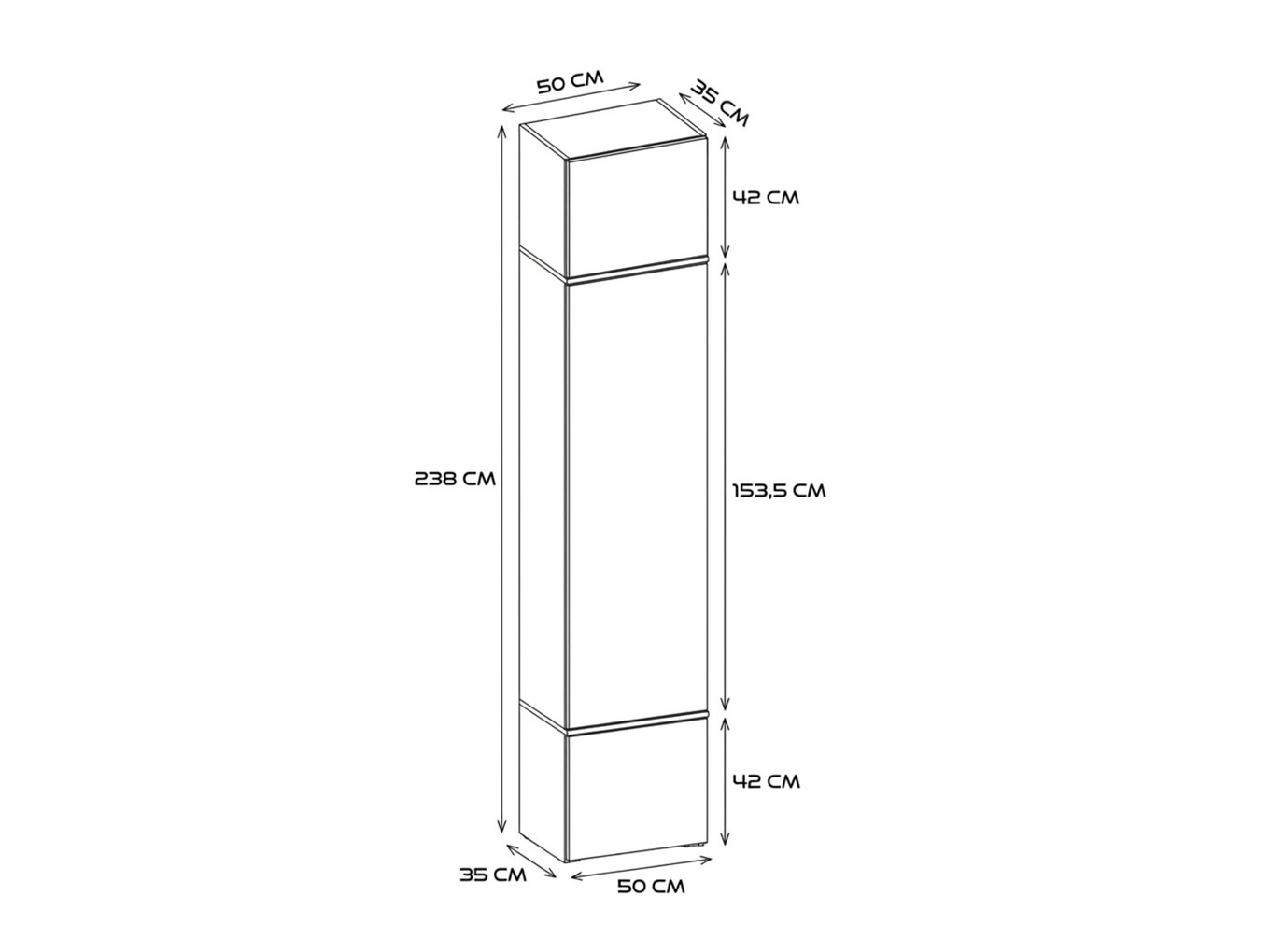 Wardrobe Domtori 105 (Sonoma oak)