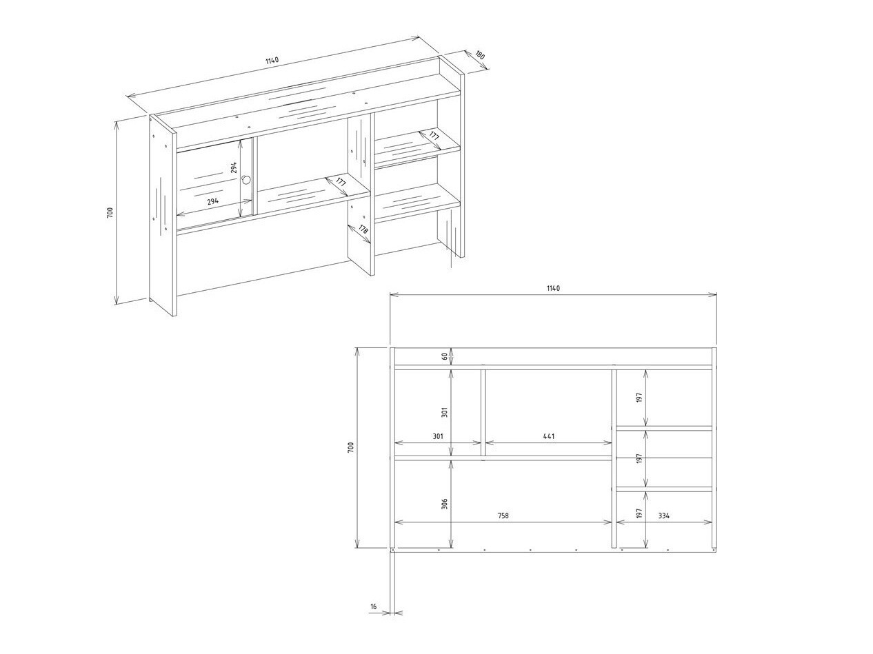 Desk Mandeville 376 (Artisan oak)