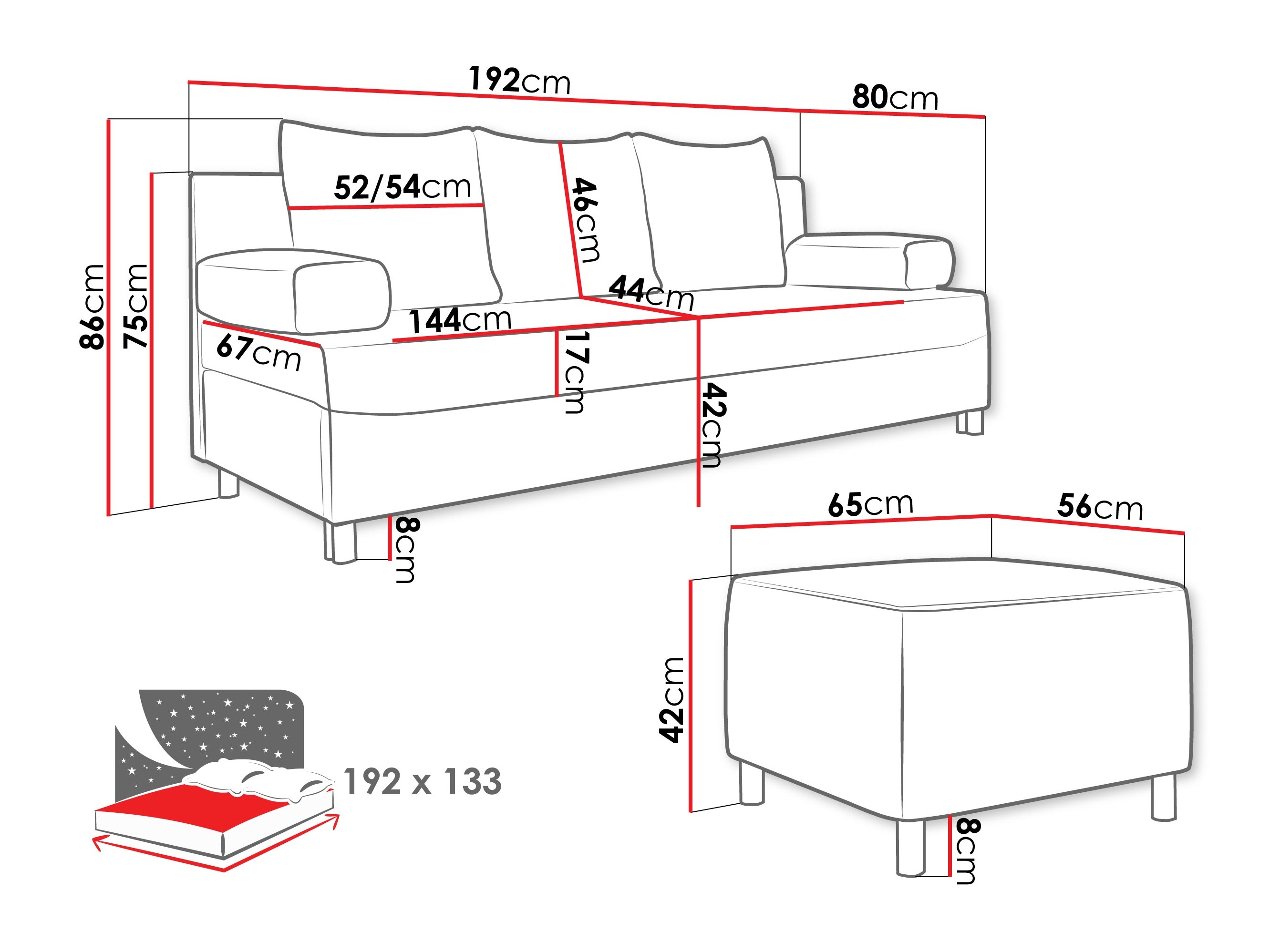 Upholstered furniture set Comfivo Artes (Bella 05)