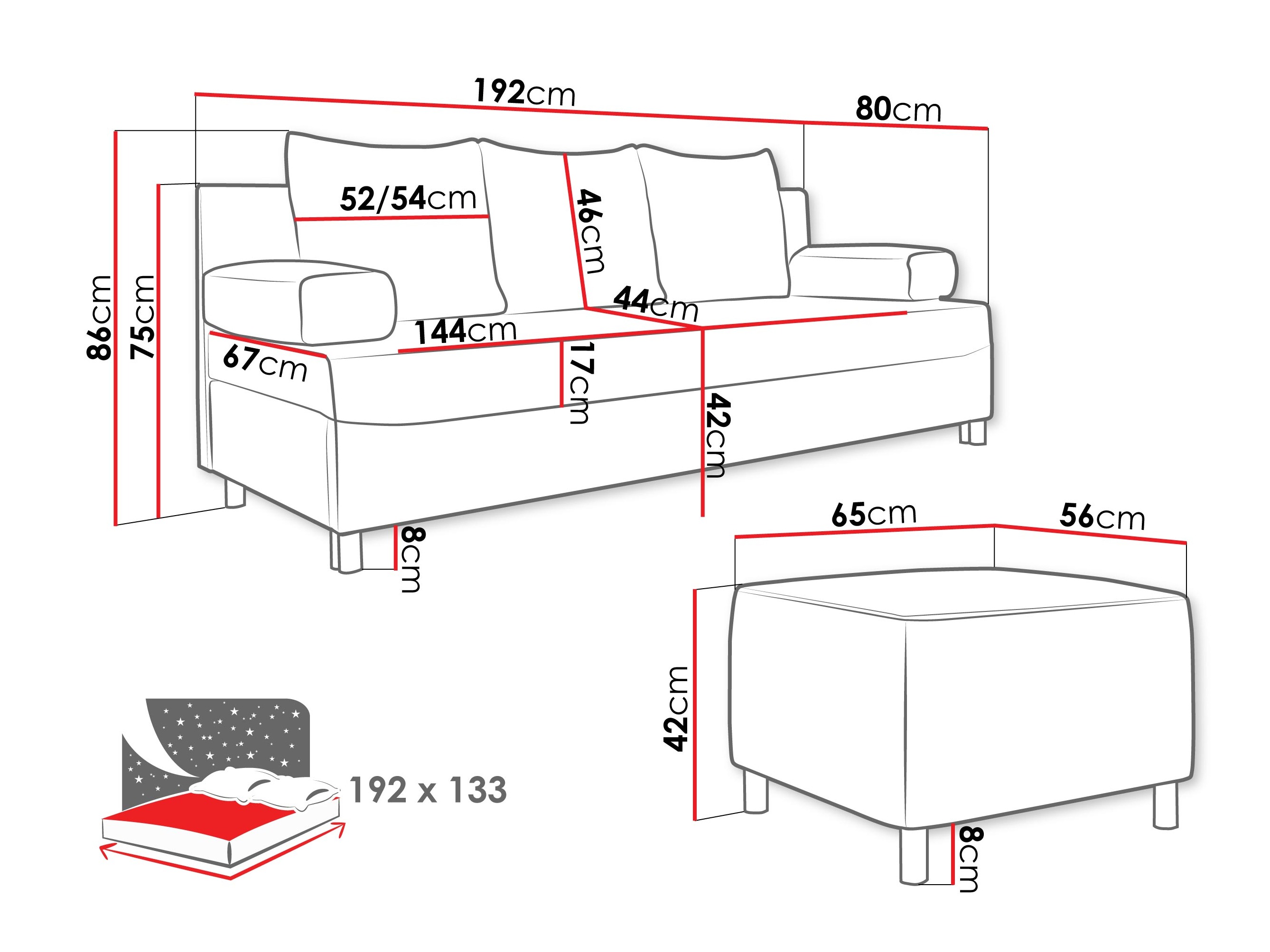 Upholstered furniture set Comfivo Artes (Wave 09)