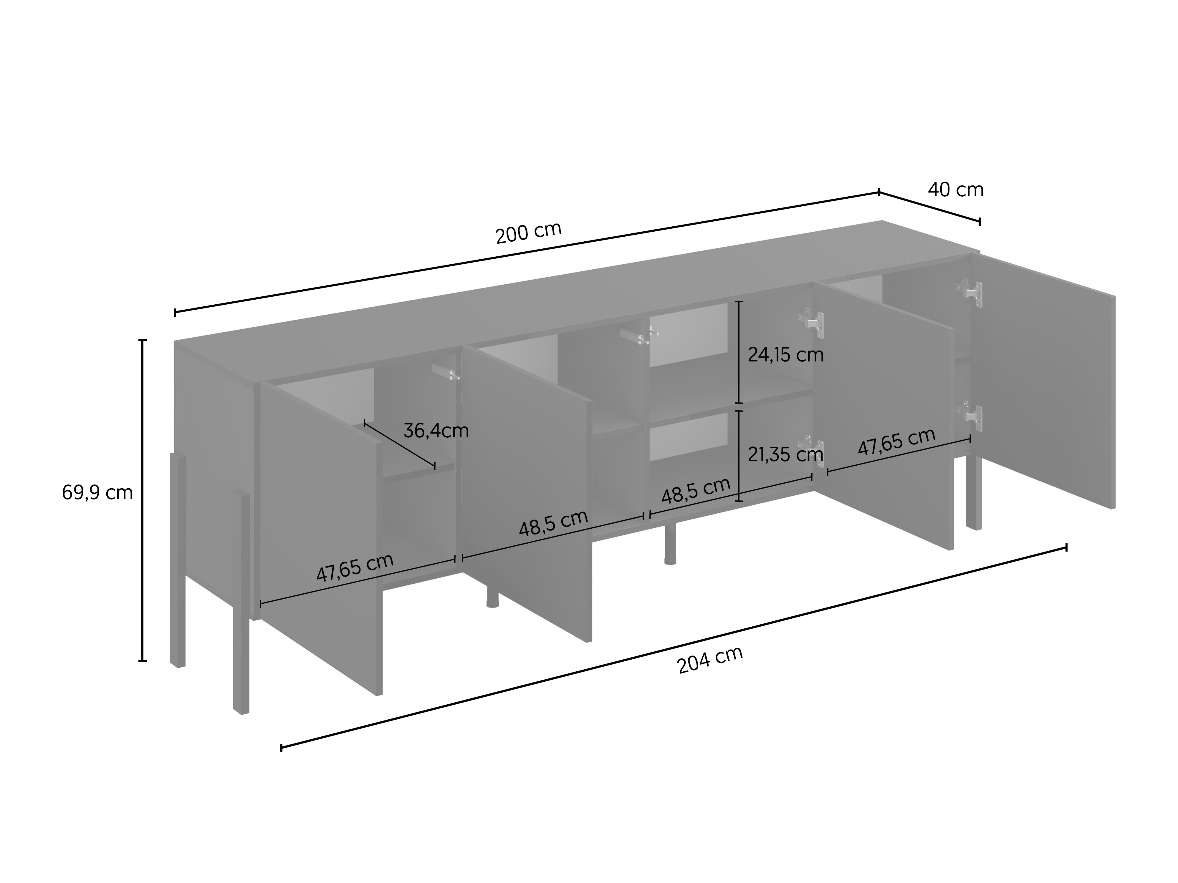 TV stand Etsore 100 (Cashmere)