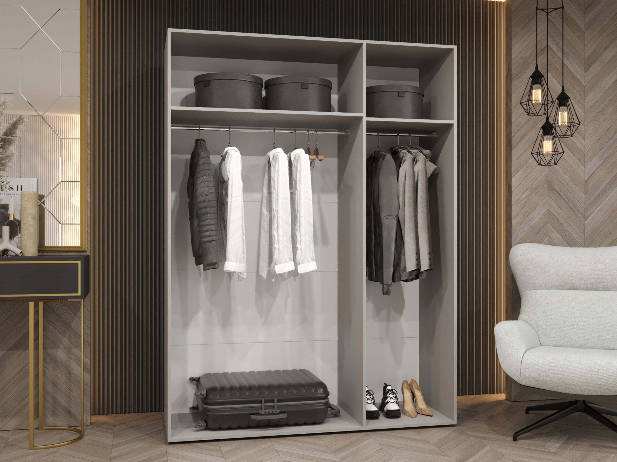 Wardrobe Hartford 629 (Walnut)