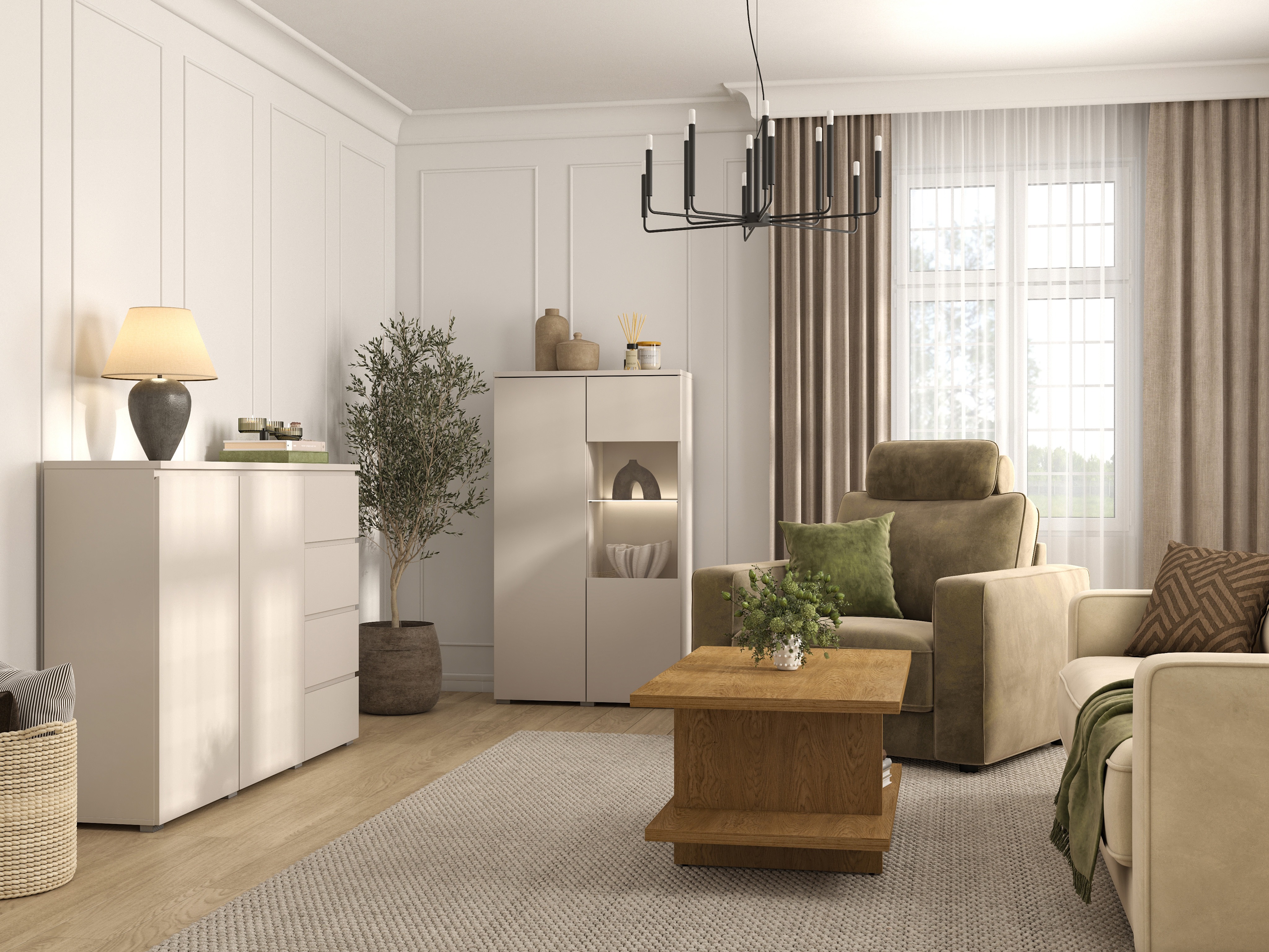 Bookcase Baletu 108 (Cashmere)
