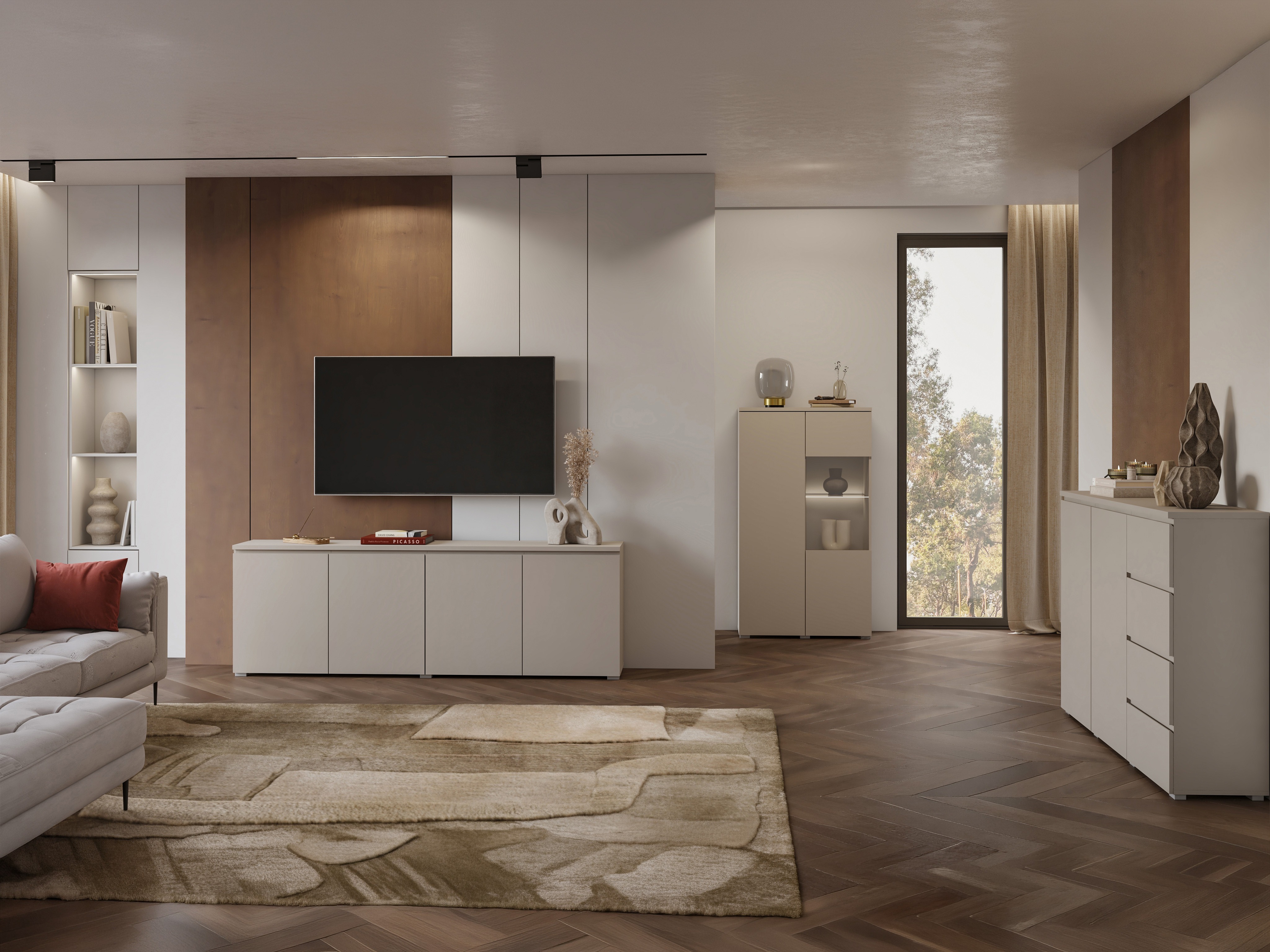 Bookcase Baletu 108 (Cashmere)