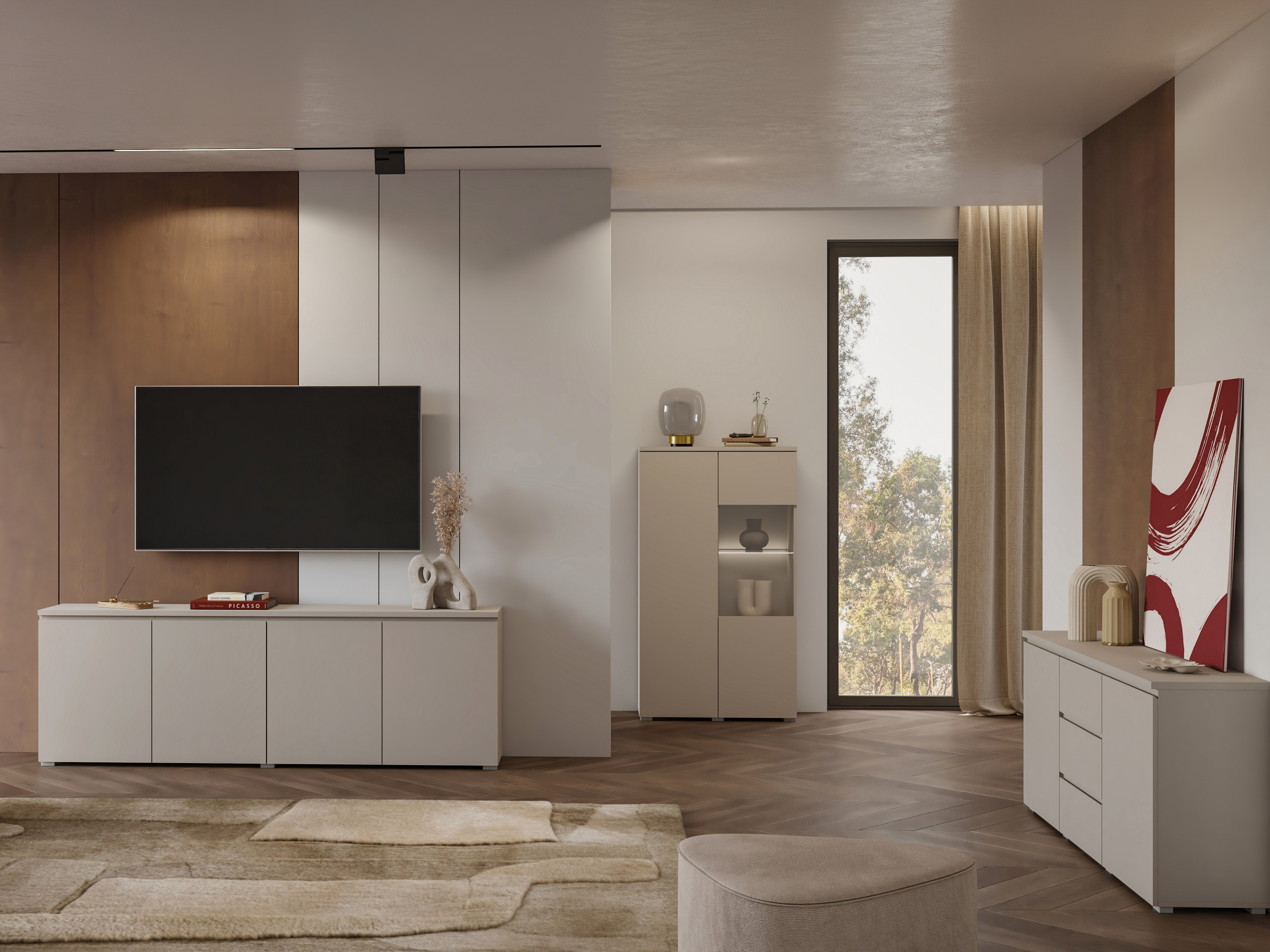 Bookcase Baletu 108 (Cashmere)