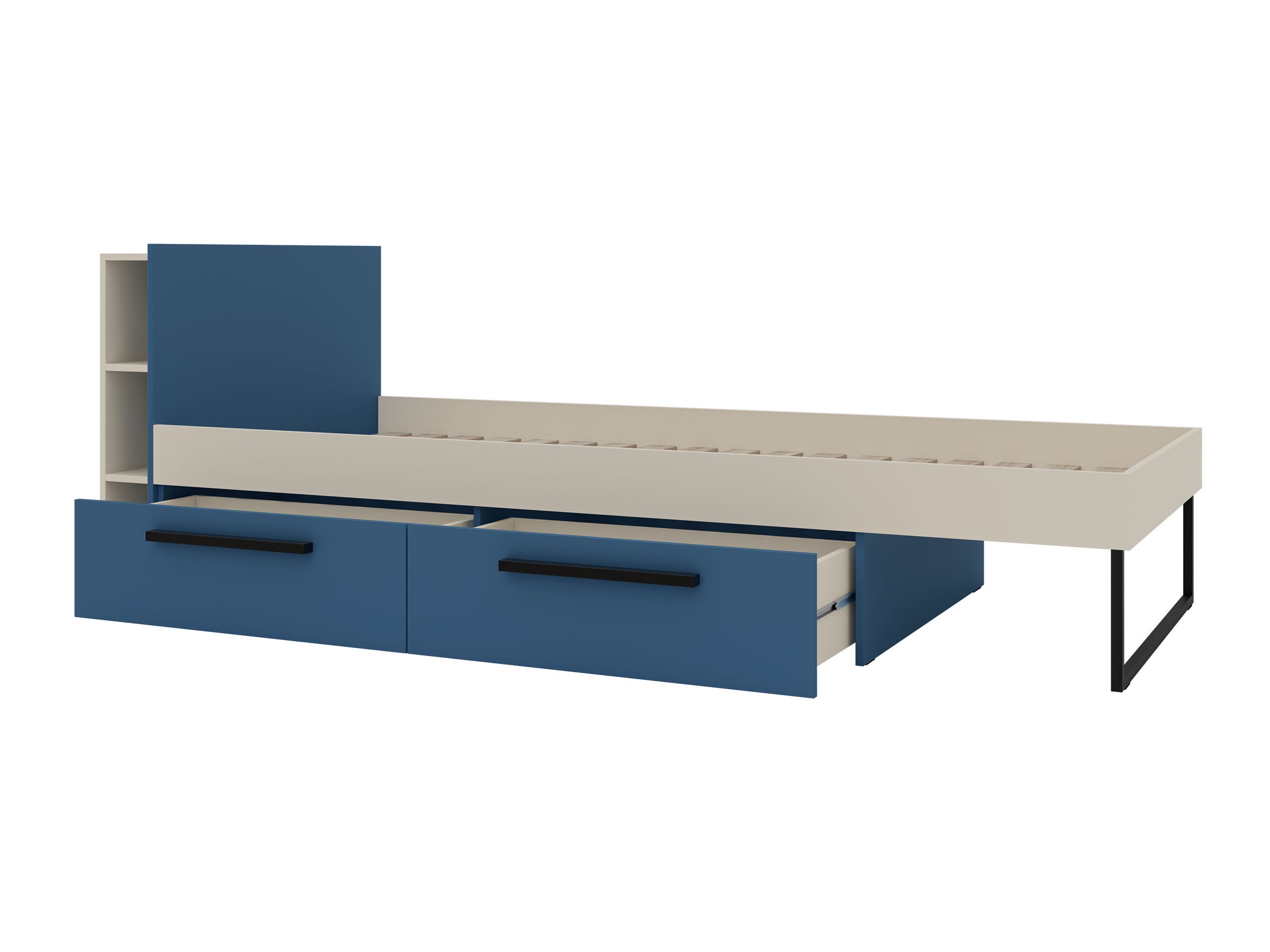 Bed Etruva 110 (Cashmere + Blue)