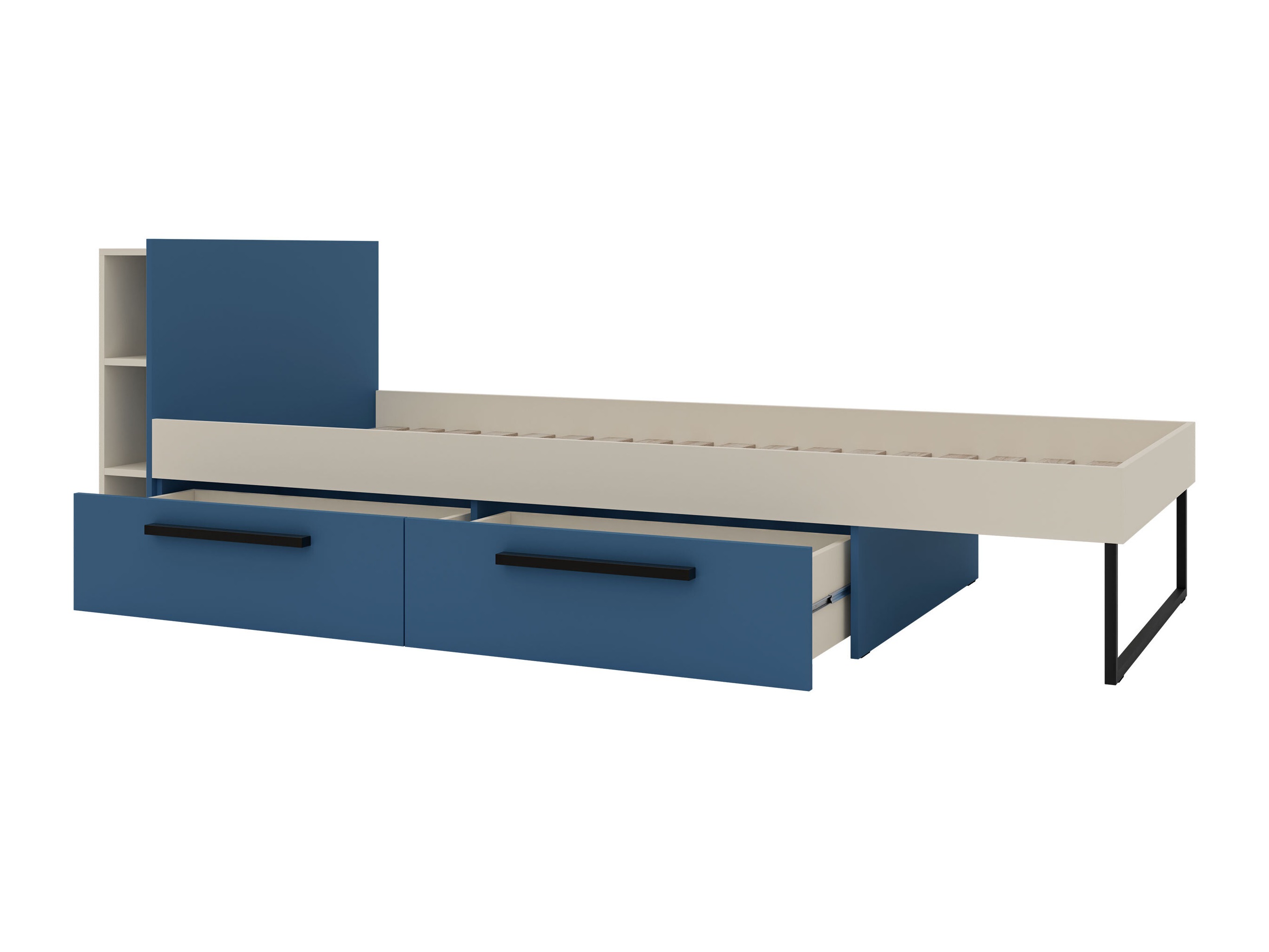 Bed Etruva 110 (Cashmere + Oak)