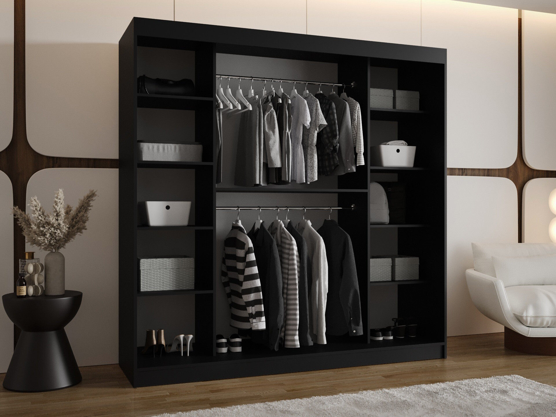 Wardrobe Hartford 499 (Black)
