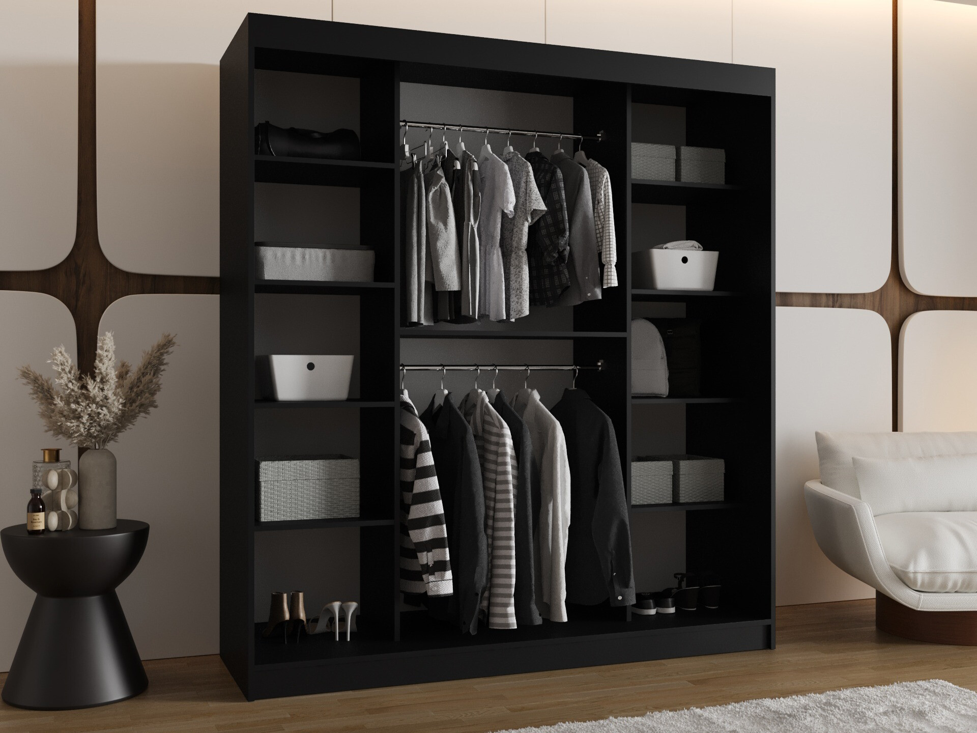 Wardrobe Hartford 500 (Black)