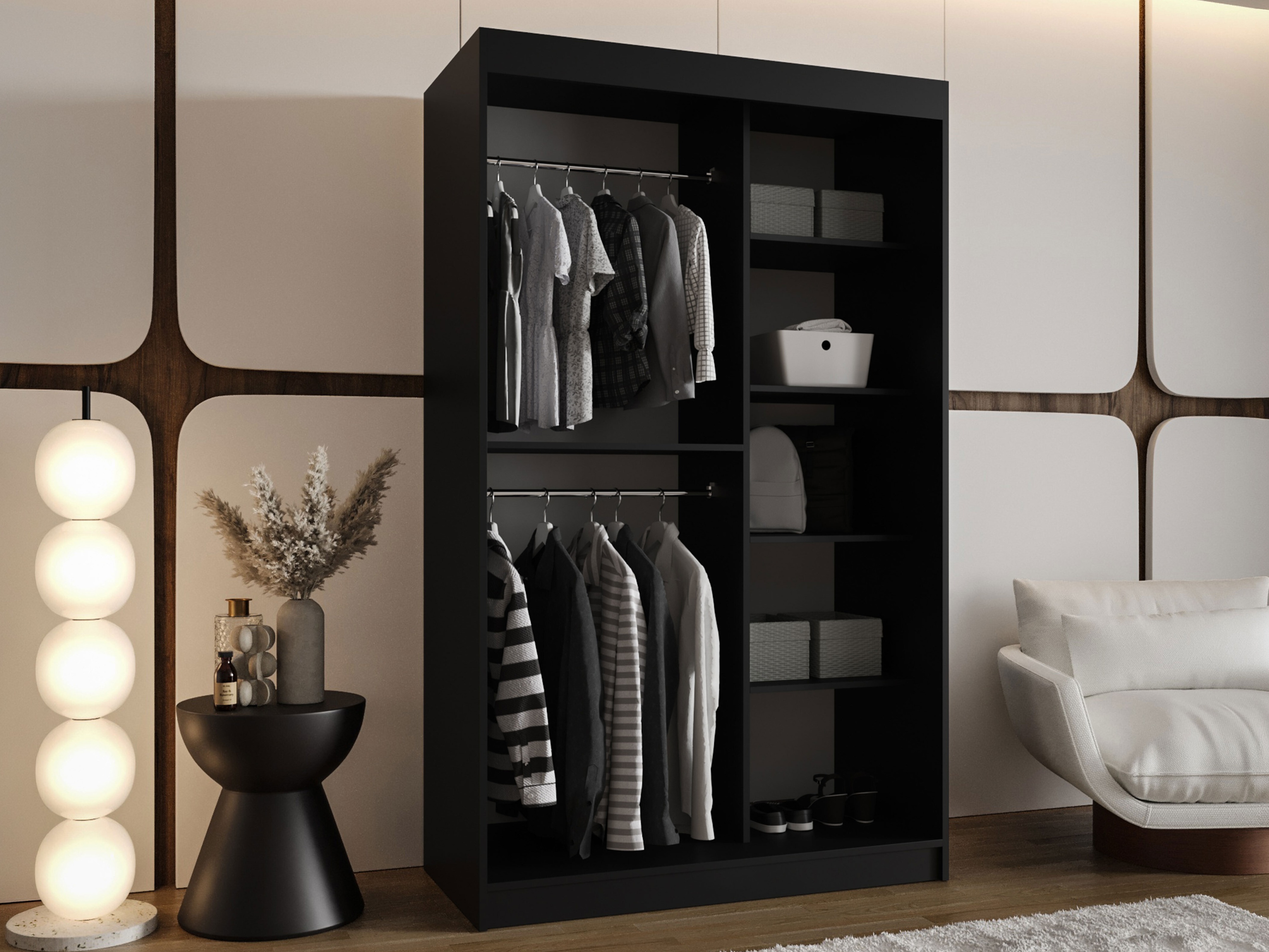 Wardrobe Hartford 501 (Black)