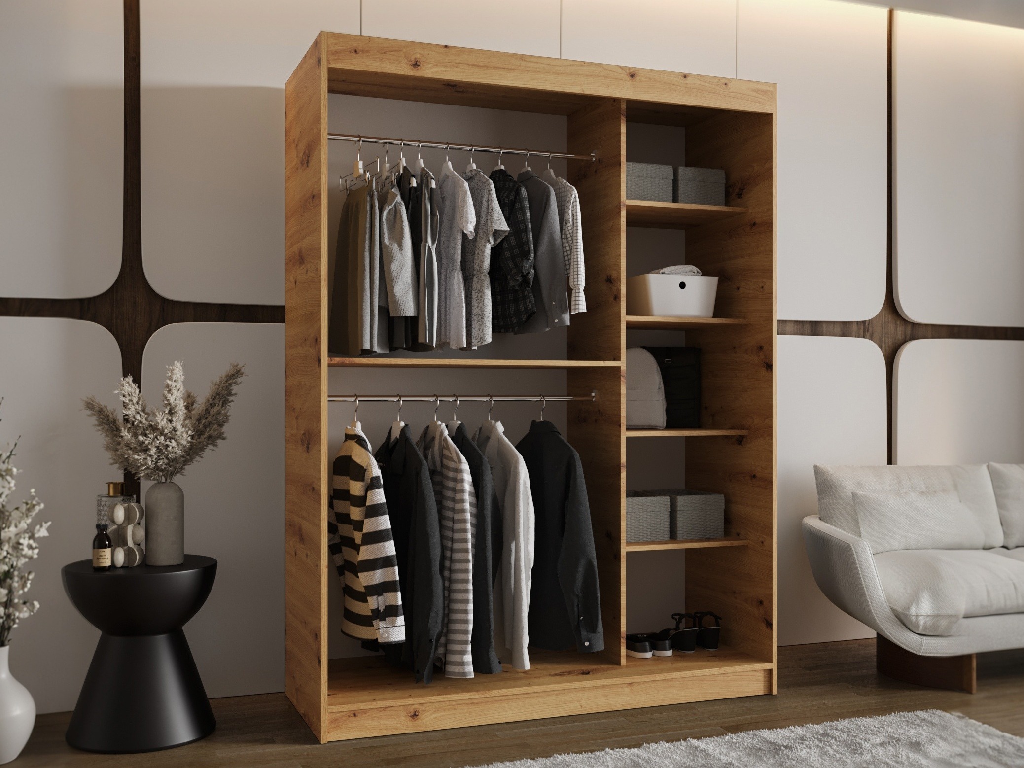 Wardrobe Hartford 502 (Artisan oak)