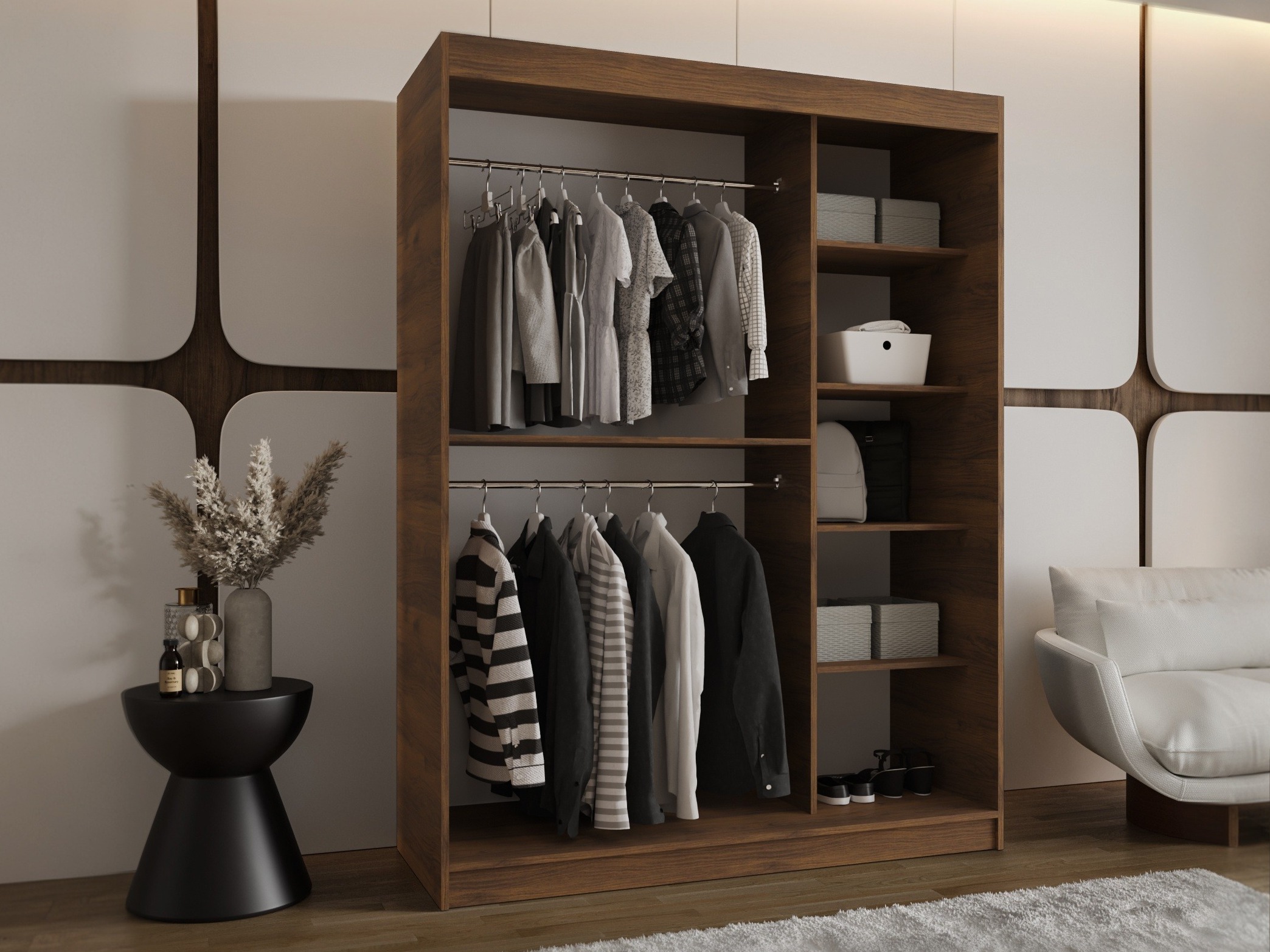 Wardrobe Hartford 502 (Walnut)